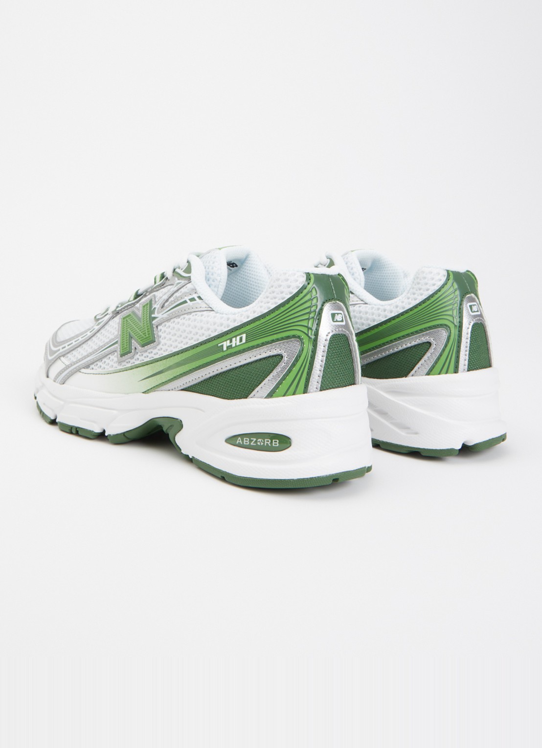 New Balance 740 sneaker met mesh details - achterkant 6 groen