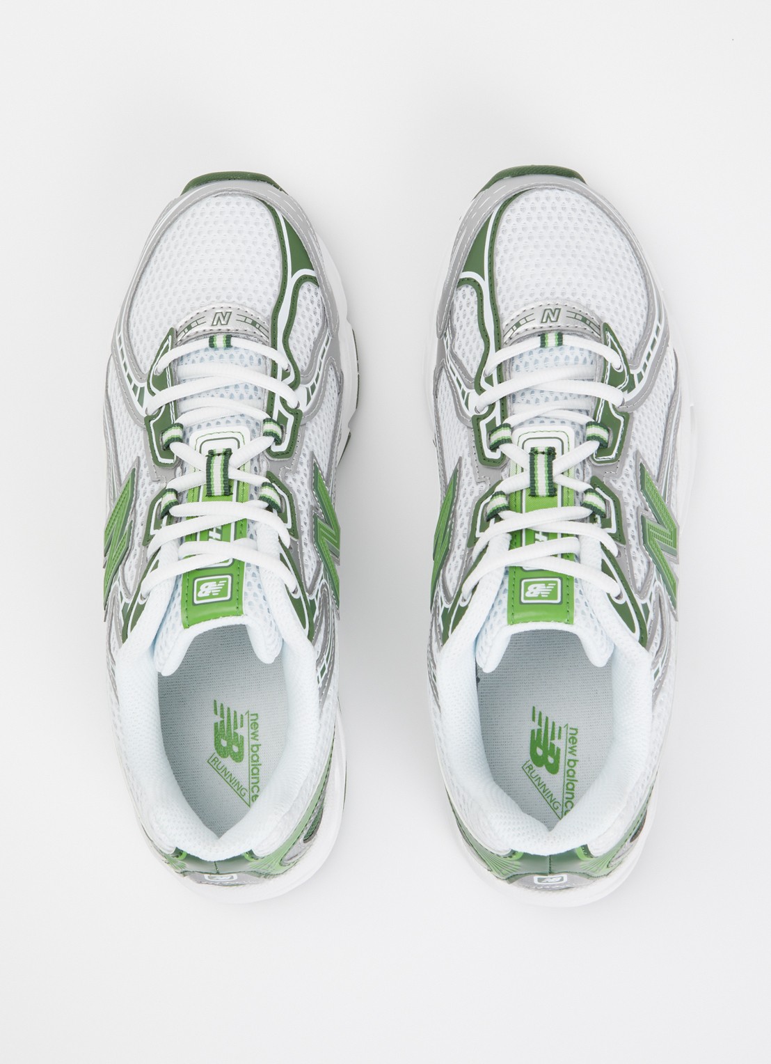New Balance 740 sneaker met mesh details - detail 4 groen