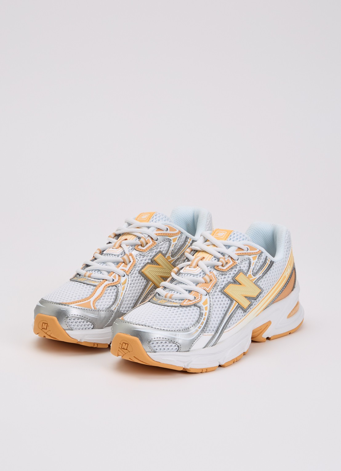 New Balance 740 sneaker met mesh details - detail 3 orange