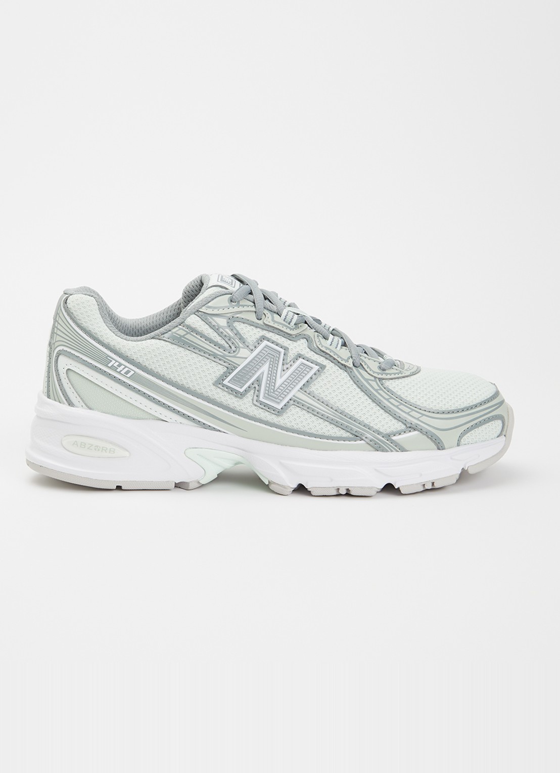 New Balance 740 sneaker met mesh details - voorkant 5 lindegroen