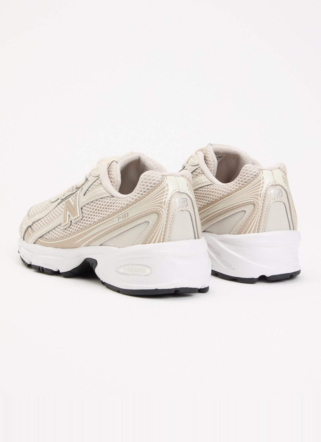 New Balance 740 sneaker met mesh details - achterkant 4 beige