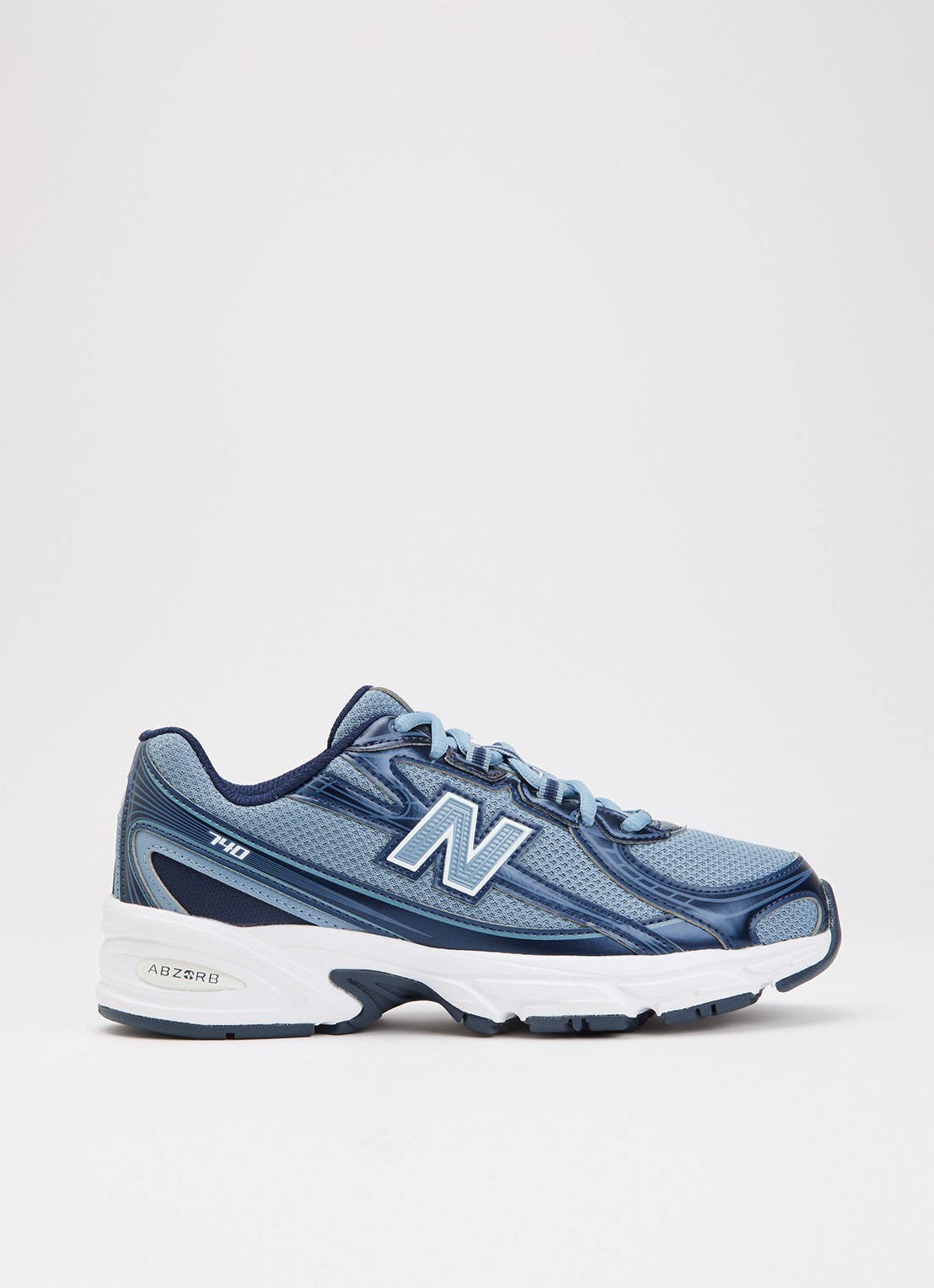 New Balance 740 sneaker met mesh details - voorkant petrol