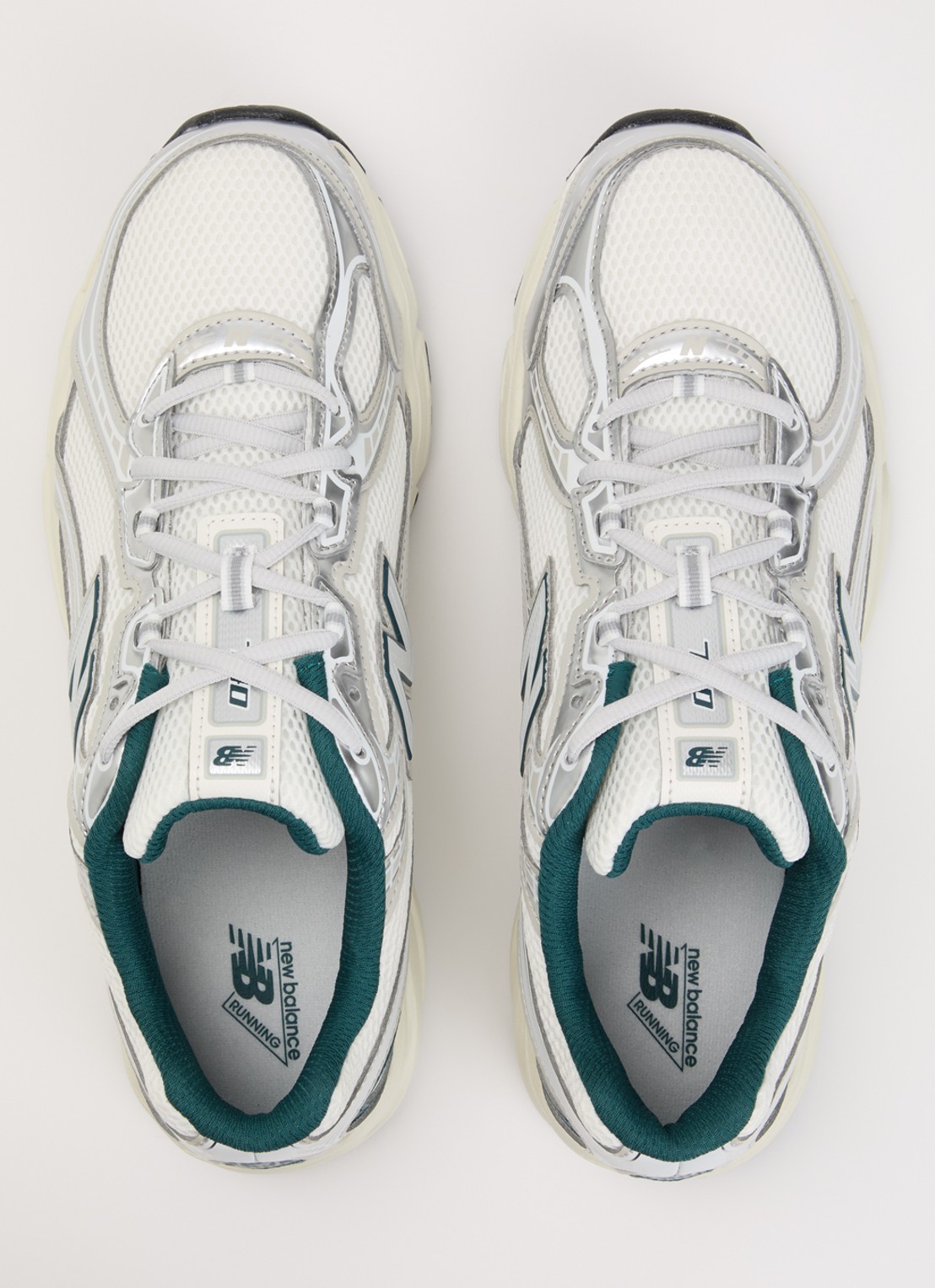 New Balance 740 sneaker van mesh met logo - detail 4 wit