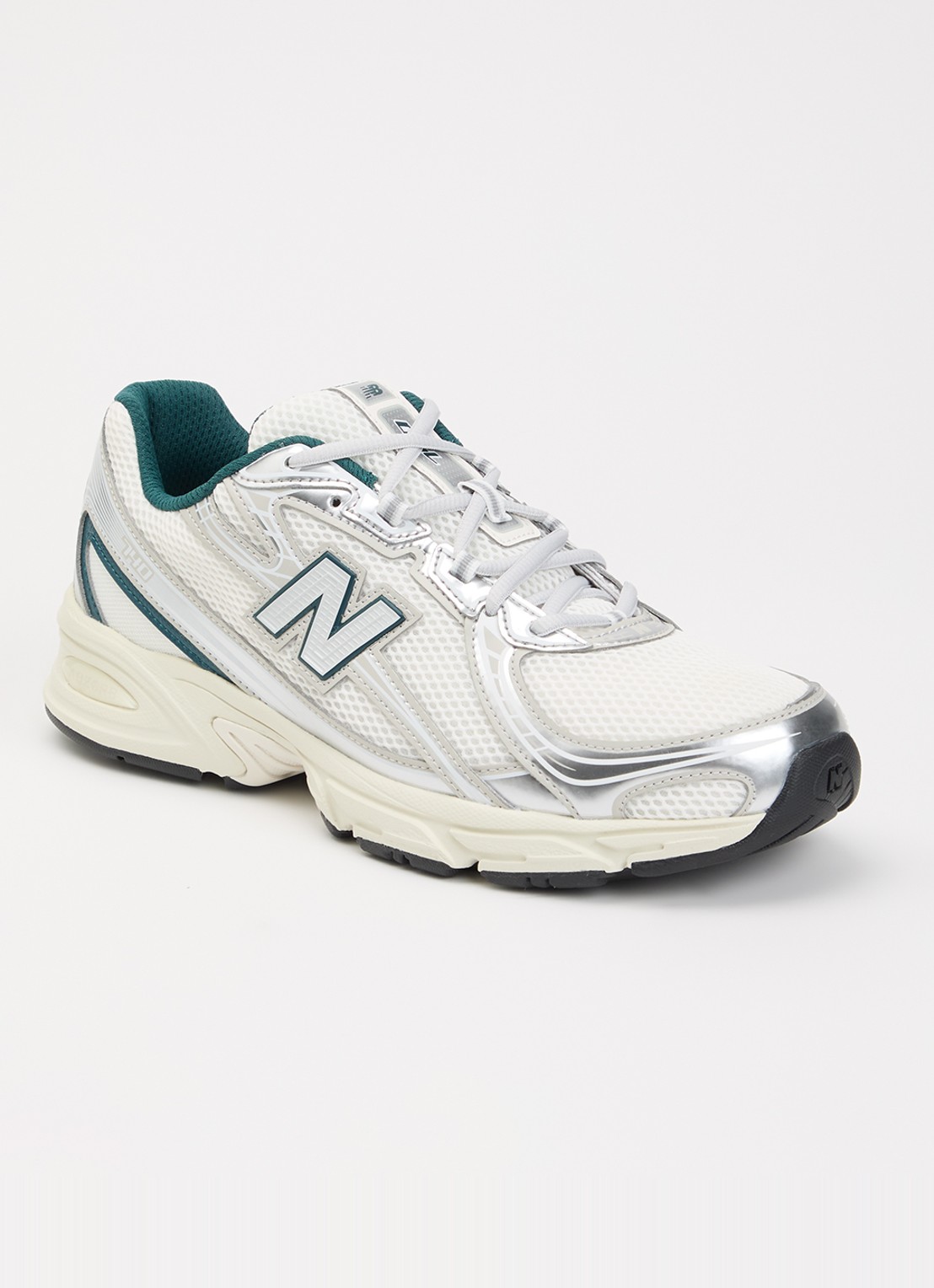 New Balance 740 sneaker van mesh met logo - voorkant wit