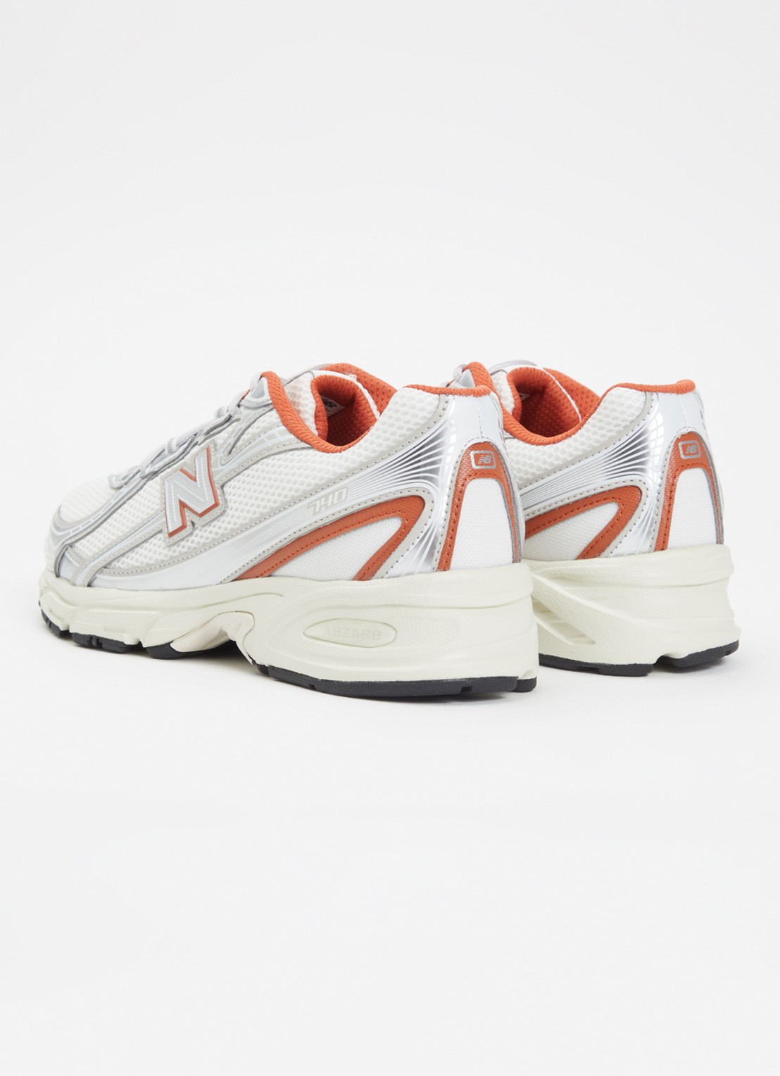 New Balance 740 sneaker van mesh met logo - achterkant 5 gebroken wit