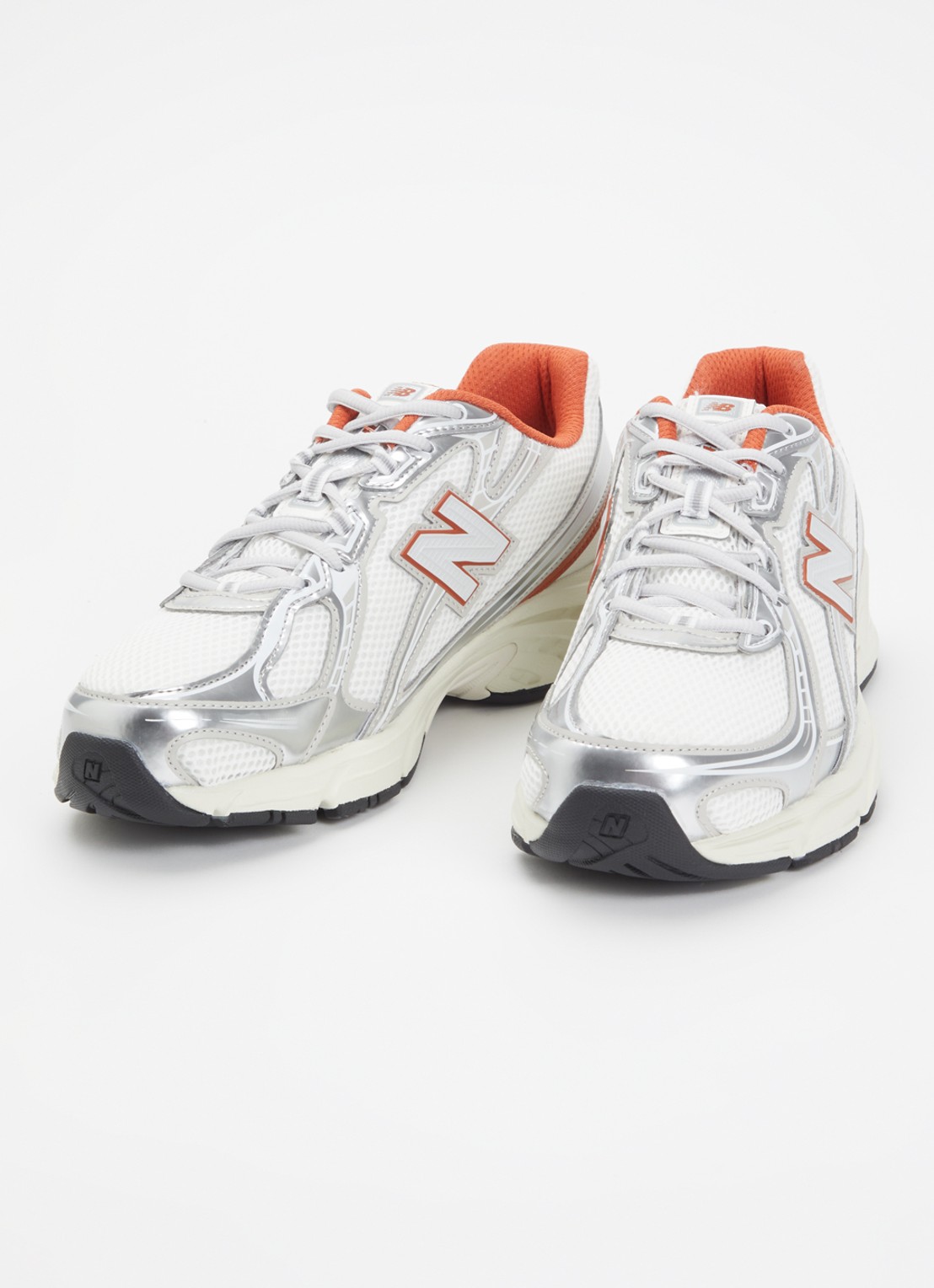 New Balance 740 sneaker van mesh met logo - detail gebroken wit