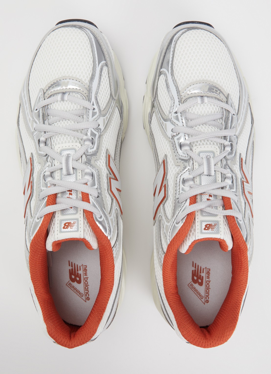 New Balance 740 sneaker van mesh met logo - detail 2 gebroken wit