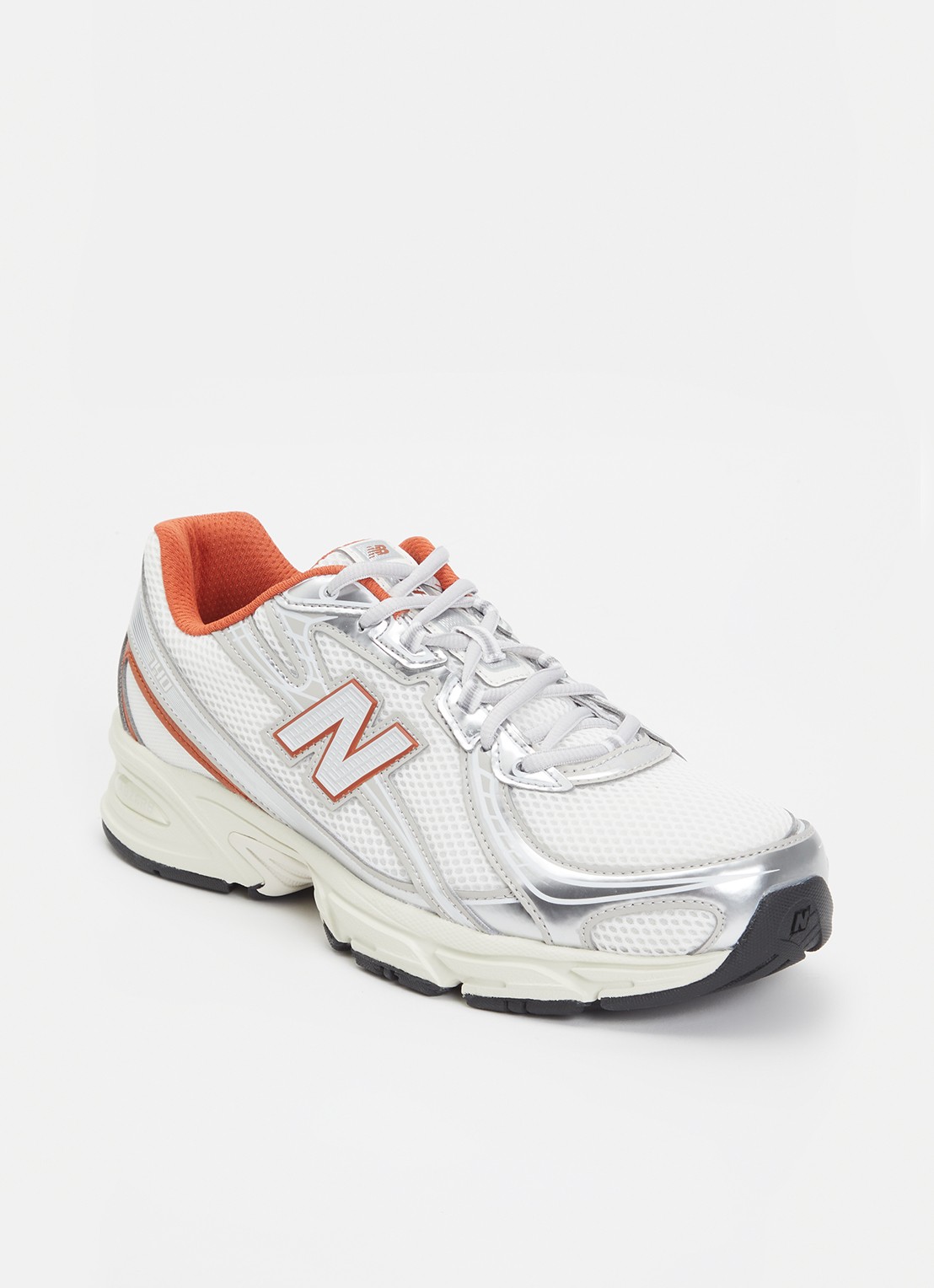 New Balance 740 sneaker van mesh met logo - voorkant 4 gebroken wit