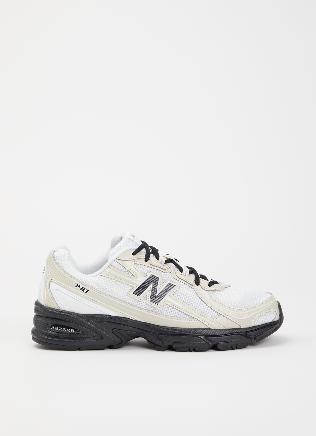 New Balance 740 sneaker van mesh met logo - voorkant 2 wit