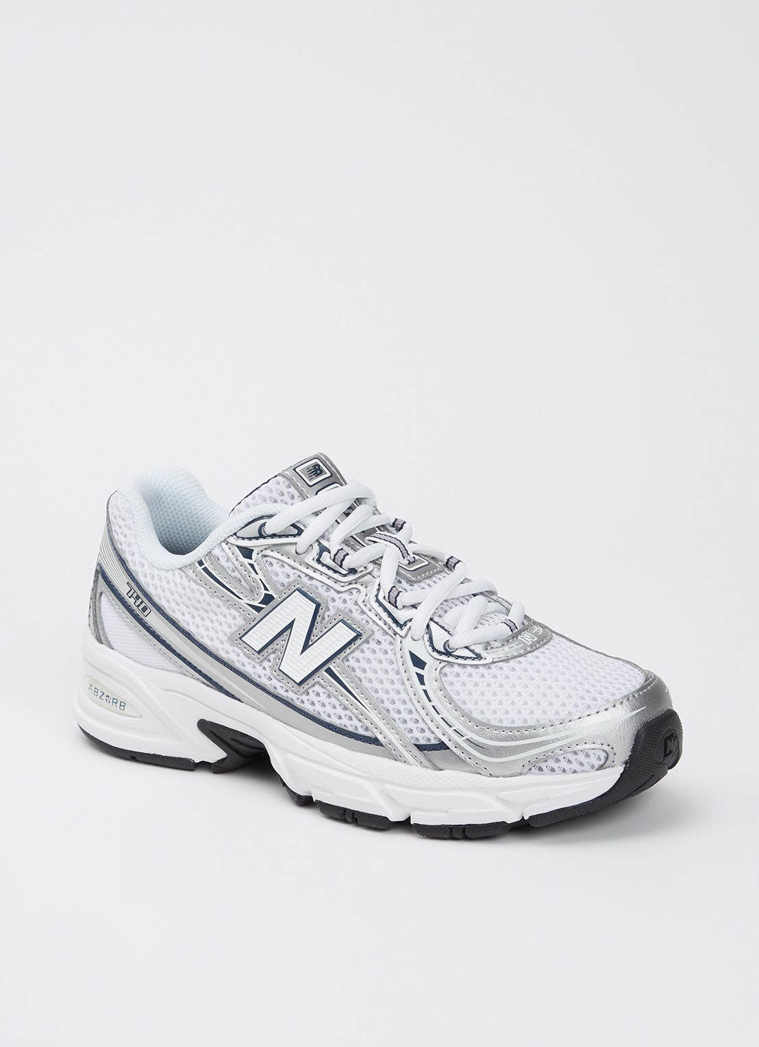 New Balance 740 sneaker van mesh met logo - voorkant 3 wit