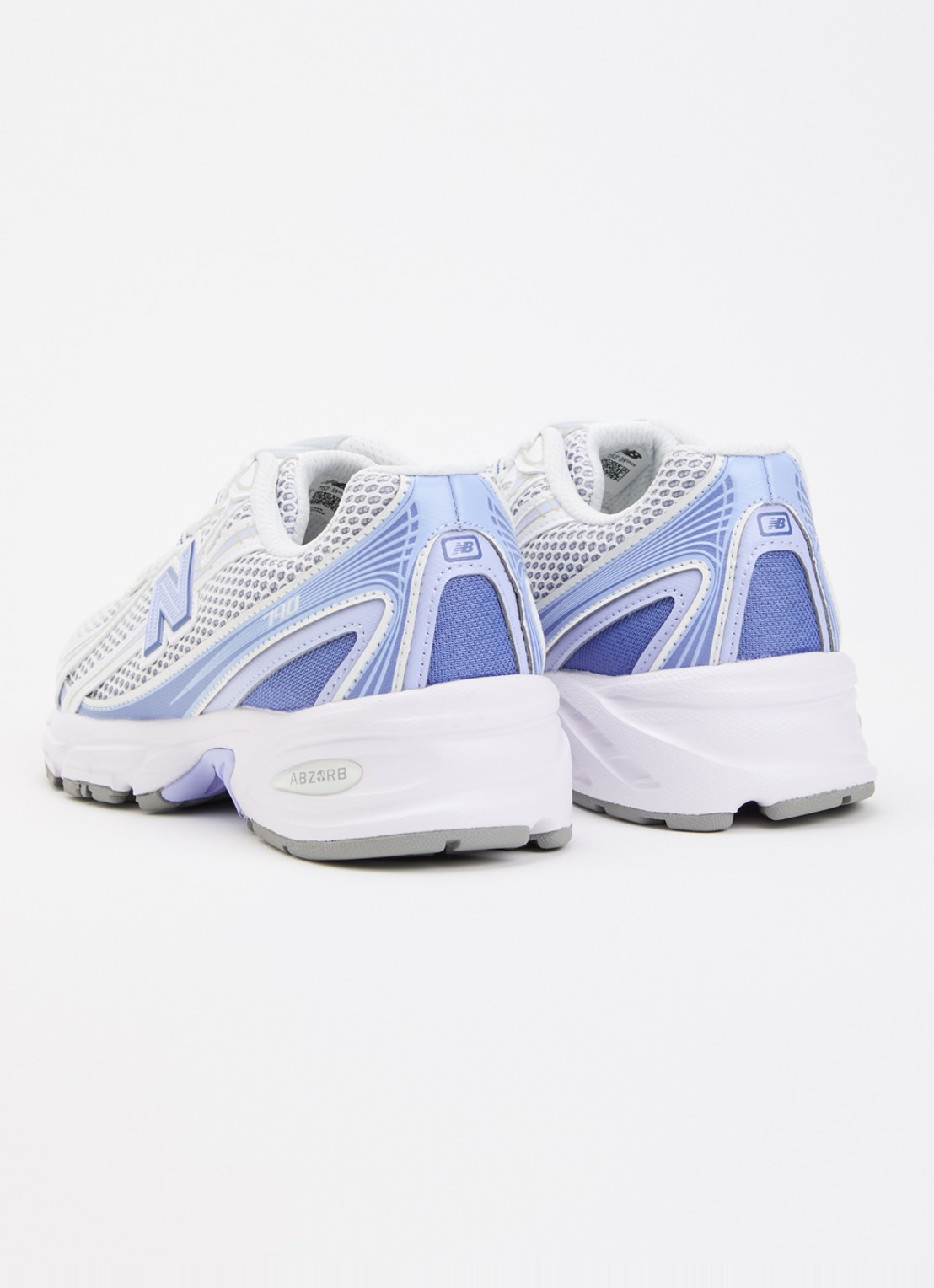 New Balance 740 sneaker van mesh met metallic finish - achterkant 2 blauw