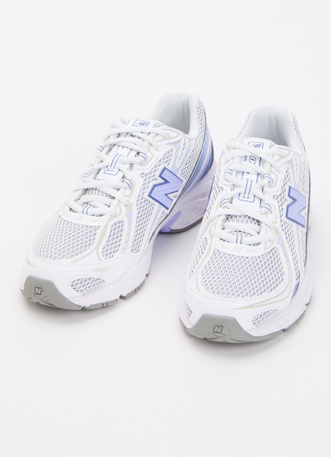 New Balance 740 sneaker van mesh met metallic finish - detail 3 blauw