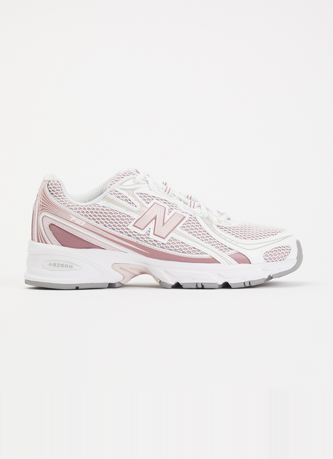 New Balance 740 sneaker van mesh met metallic finish - voorkant 5 roze