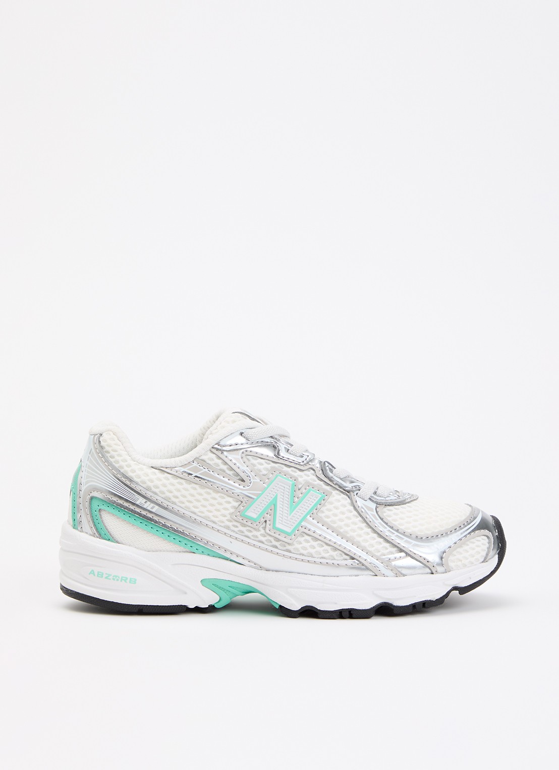 New Balance 740 sneaker van mesh met metallic finish - voorkant 2 mint