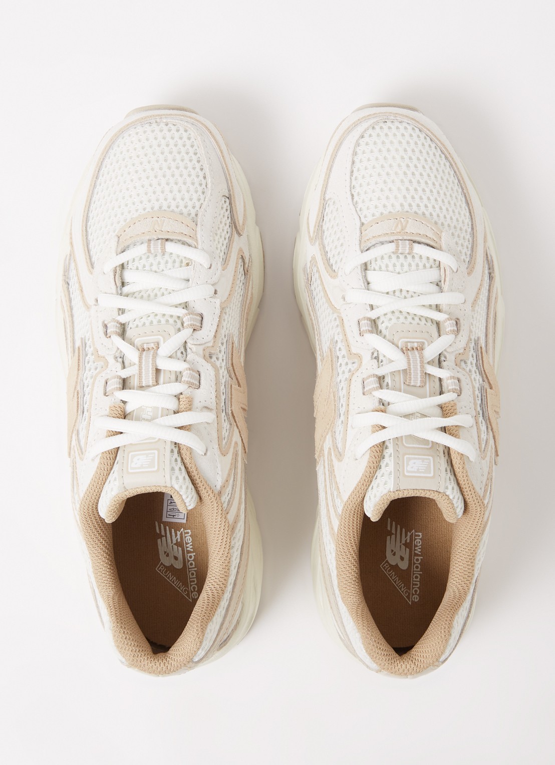 New Balance 740 sneaker van mesh met suède details - detail 3 beige