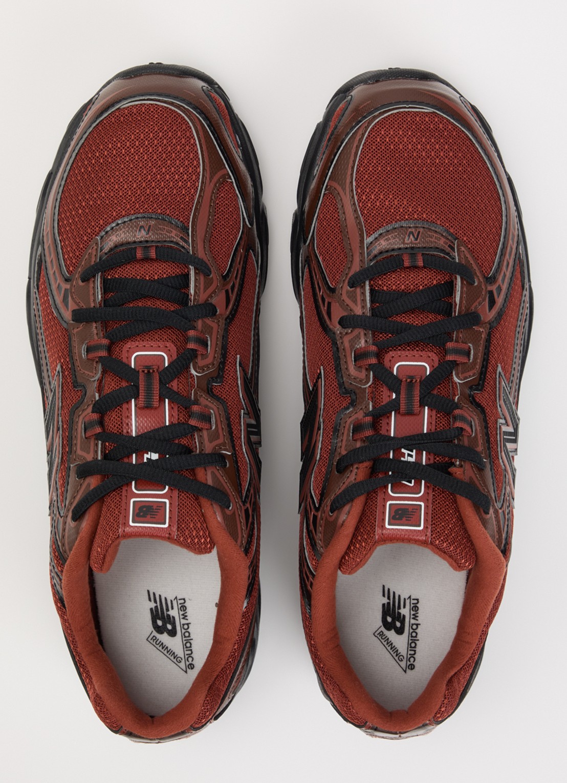 New Balance 740 sneaker van mesh - detail 5 kastanjebruin