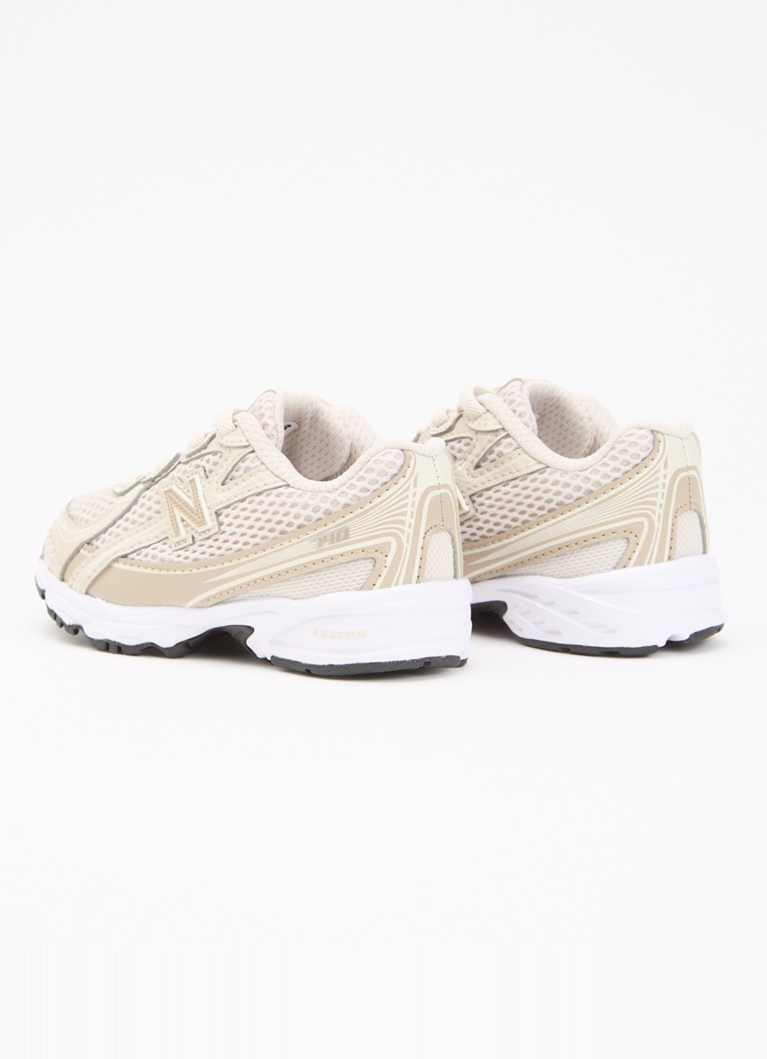 New Balance 740 sneaker van mesh - achterkant 4 beige