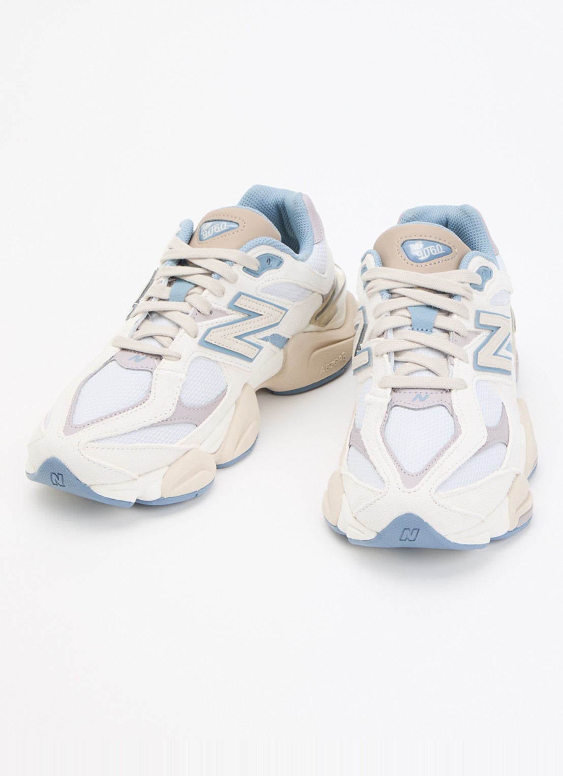 New Balance 9060 sneaker met mesh details - detail 2 creme