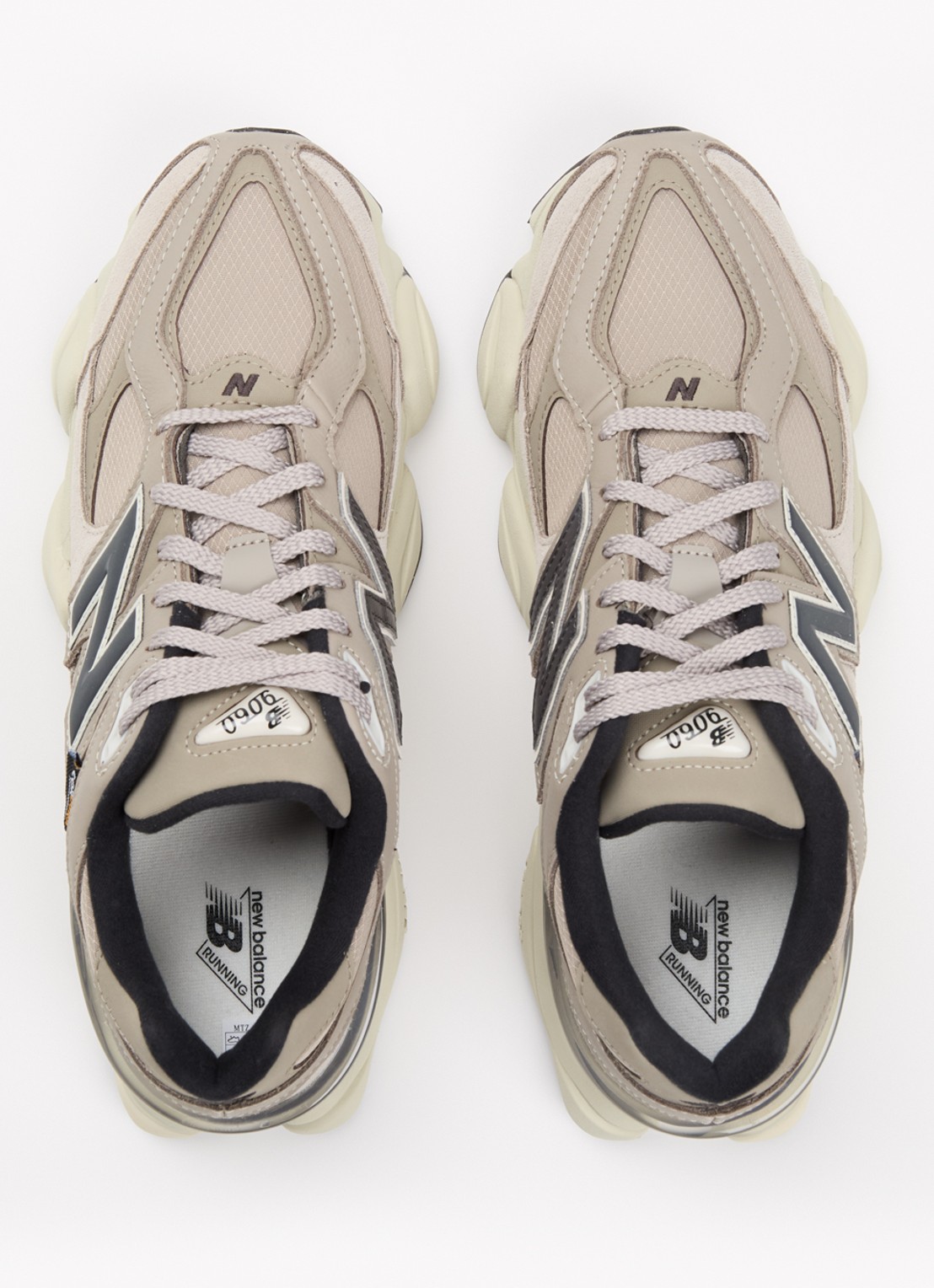 New Balance 9060 sneaker met mesh en suède details - detail 3 beige