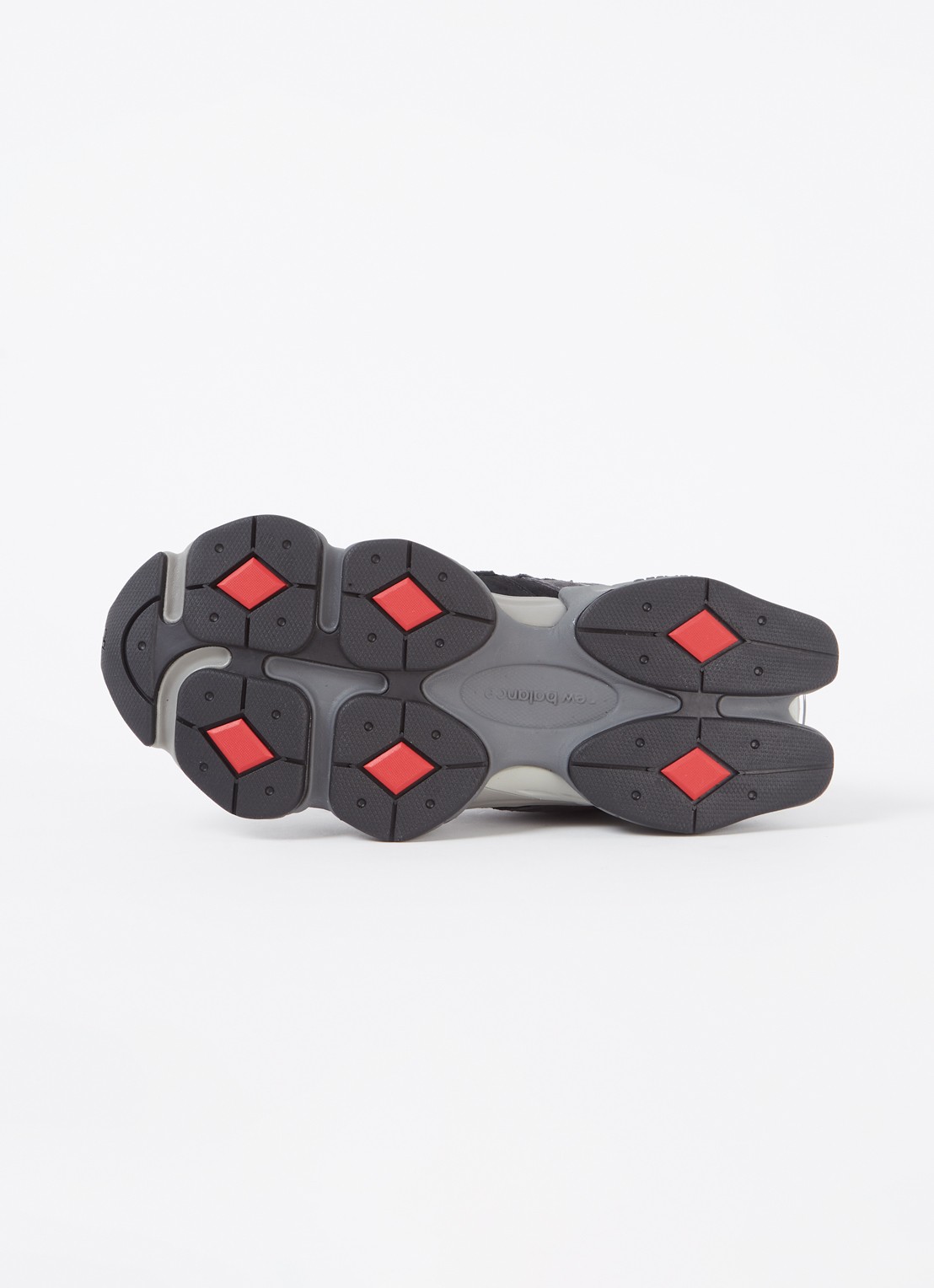 New Balance 9060 sneaker met mesh en suède details - detail 5 zwart