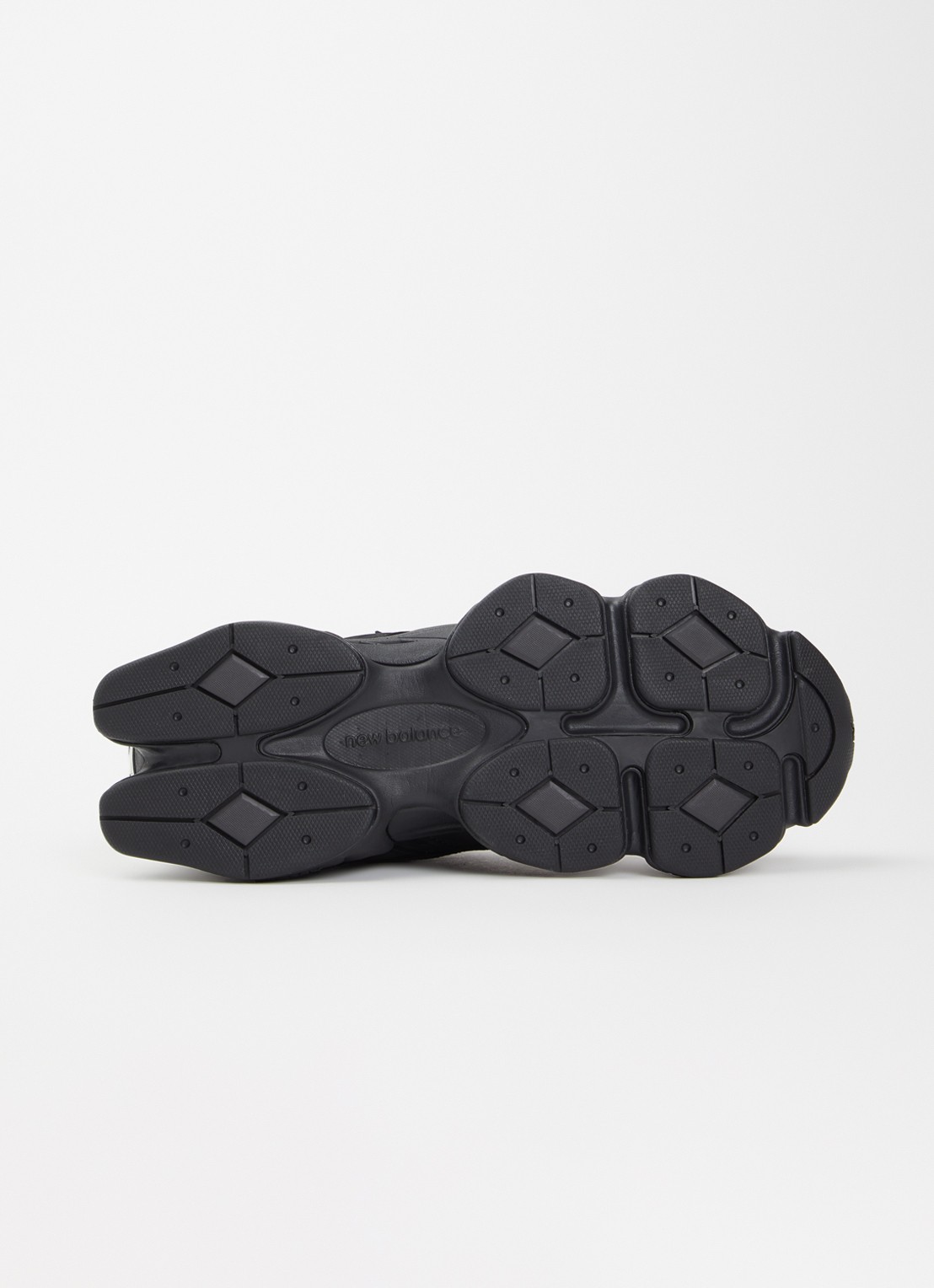 New Balance 9060 sneaker met nubuck details - detail 3 zwart