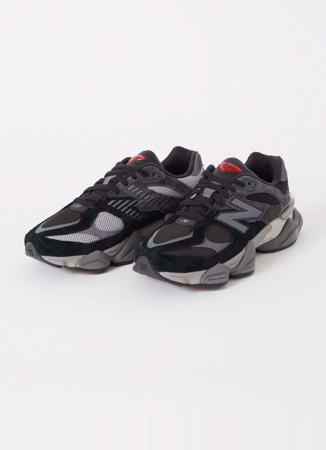 New Balance 9060 sneaker met suède details - detail 4 zwart