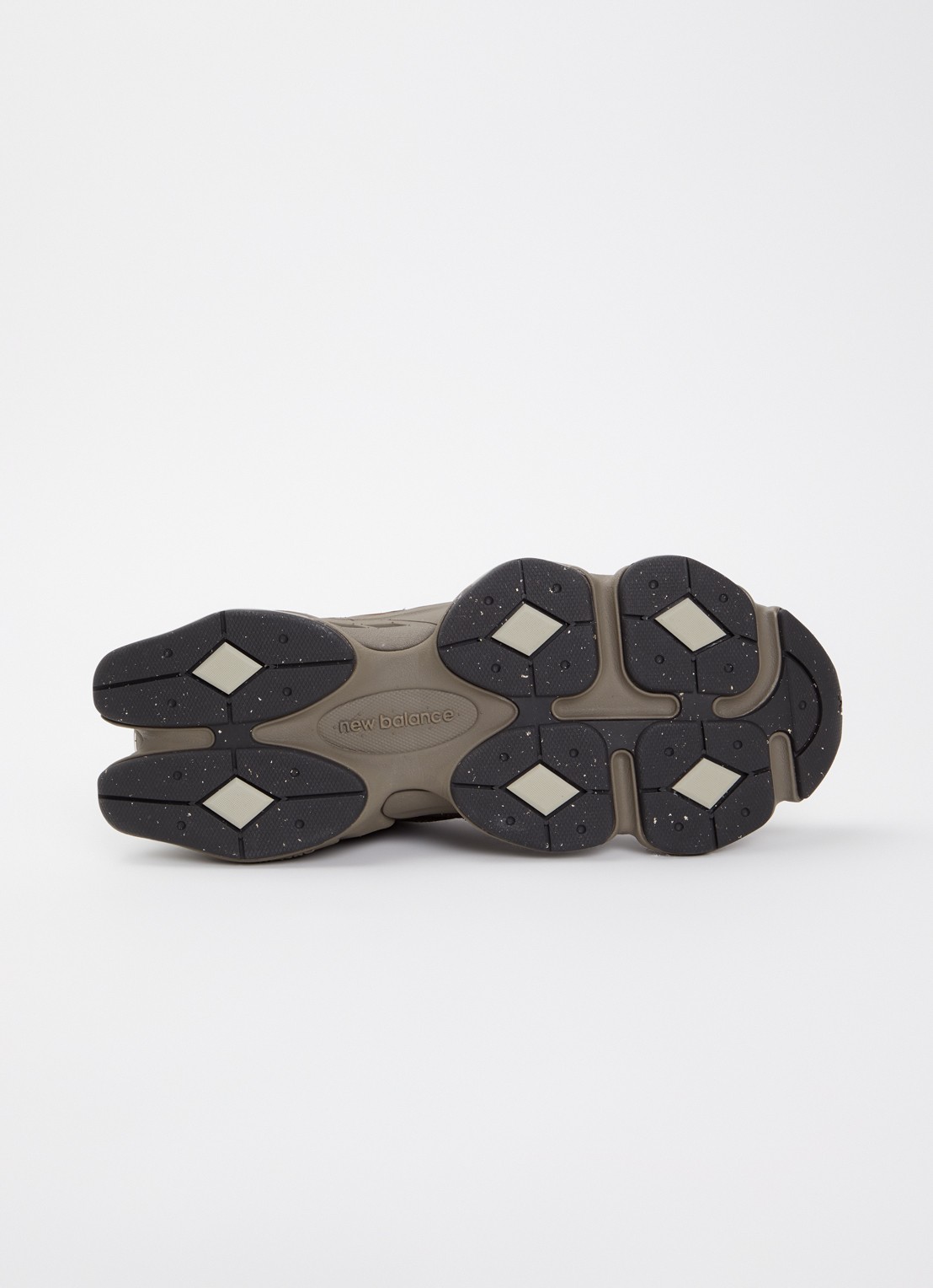 New Balance 9060 sneaker van mesh met details van nubuck - detail 5 chocoladebruin