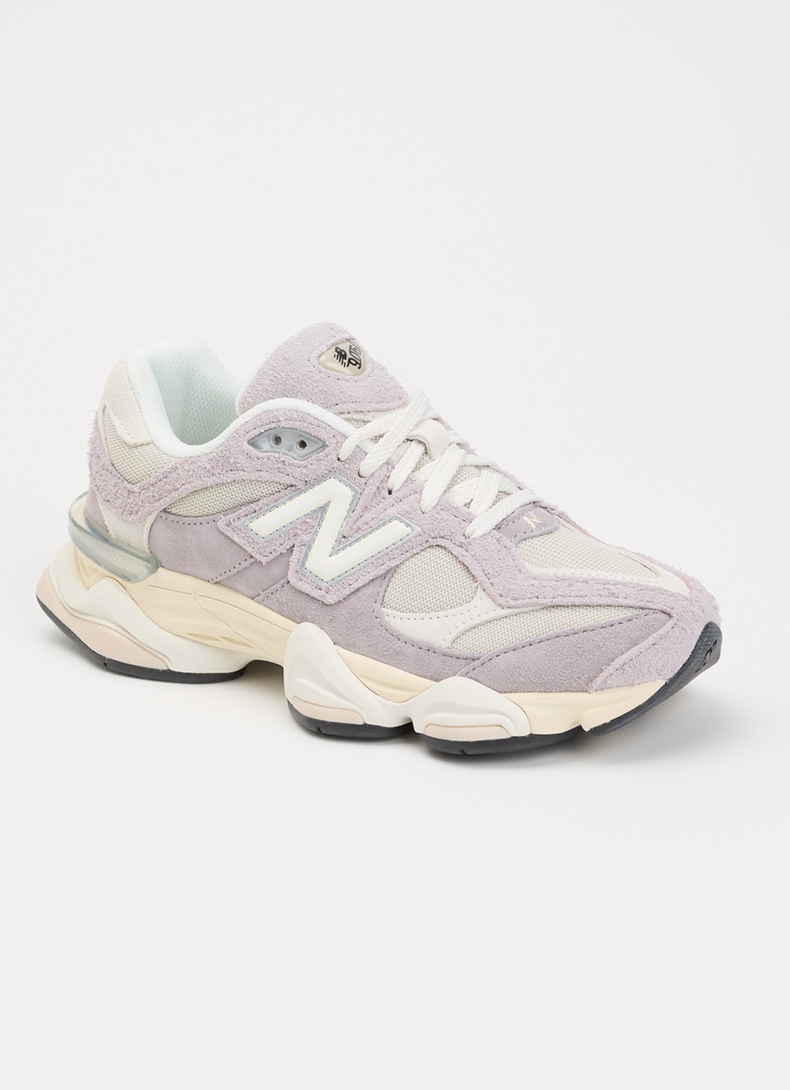 New Balance 9060 sneaker van mesh met logo - voorkant 2 lila