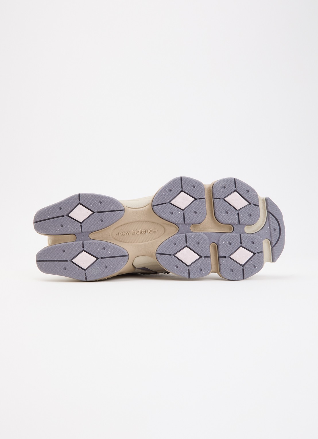 New Balance 9060 sneaker van mesh met suède details - detail 4 donkerbeige
