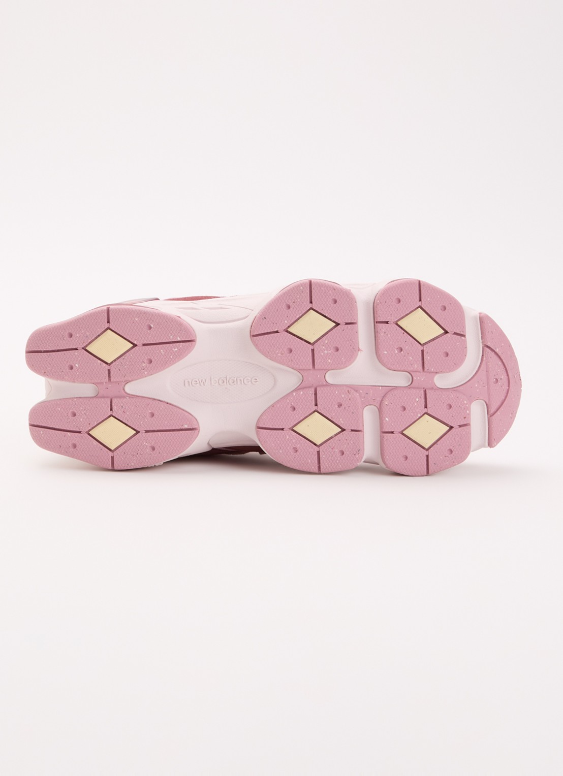New Balance 9060 sneaker van suède met mesh details - detail 5 roze