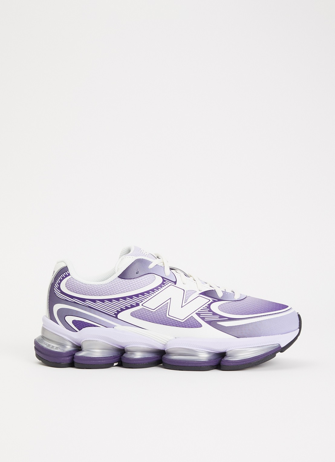 New Balance ABZORB 2000 sneaker met logo  - voorkant paars