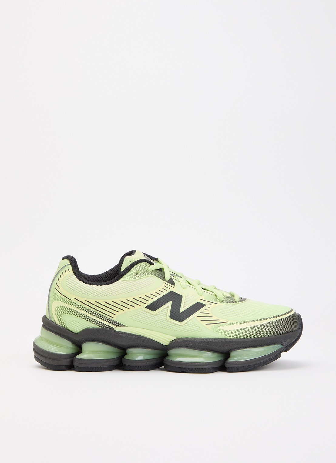 New Balance ABZORB 2000 sneaker met logo  - voorkant lime