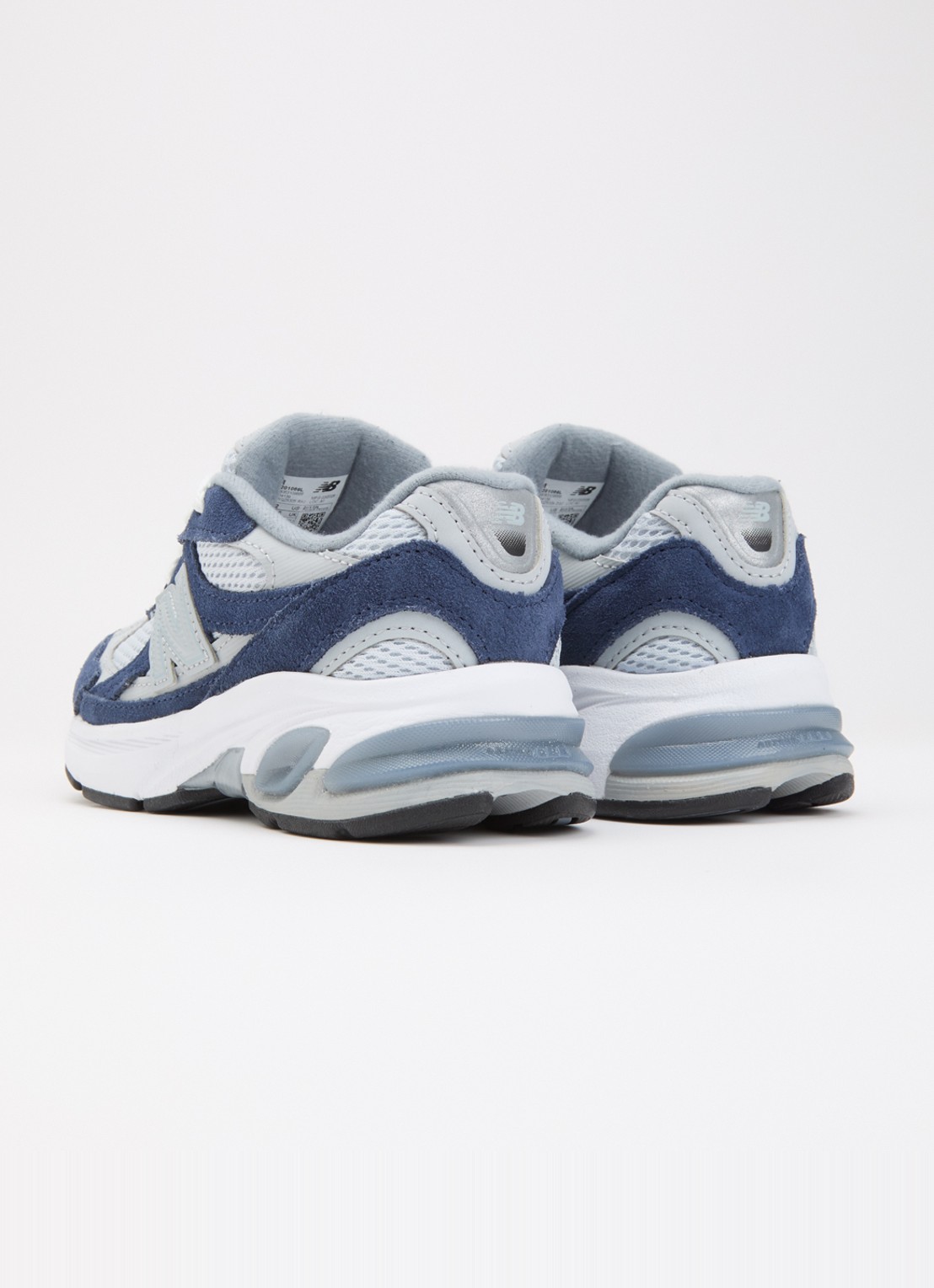 New Balance Abzorb 2010 sneaker van suède met details van mesh - achterkant 3 donkerblauw