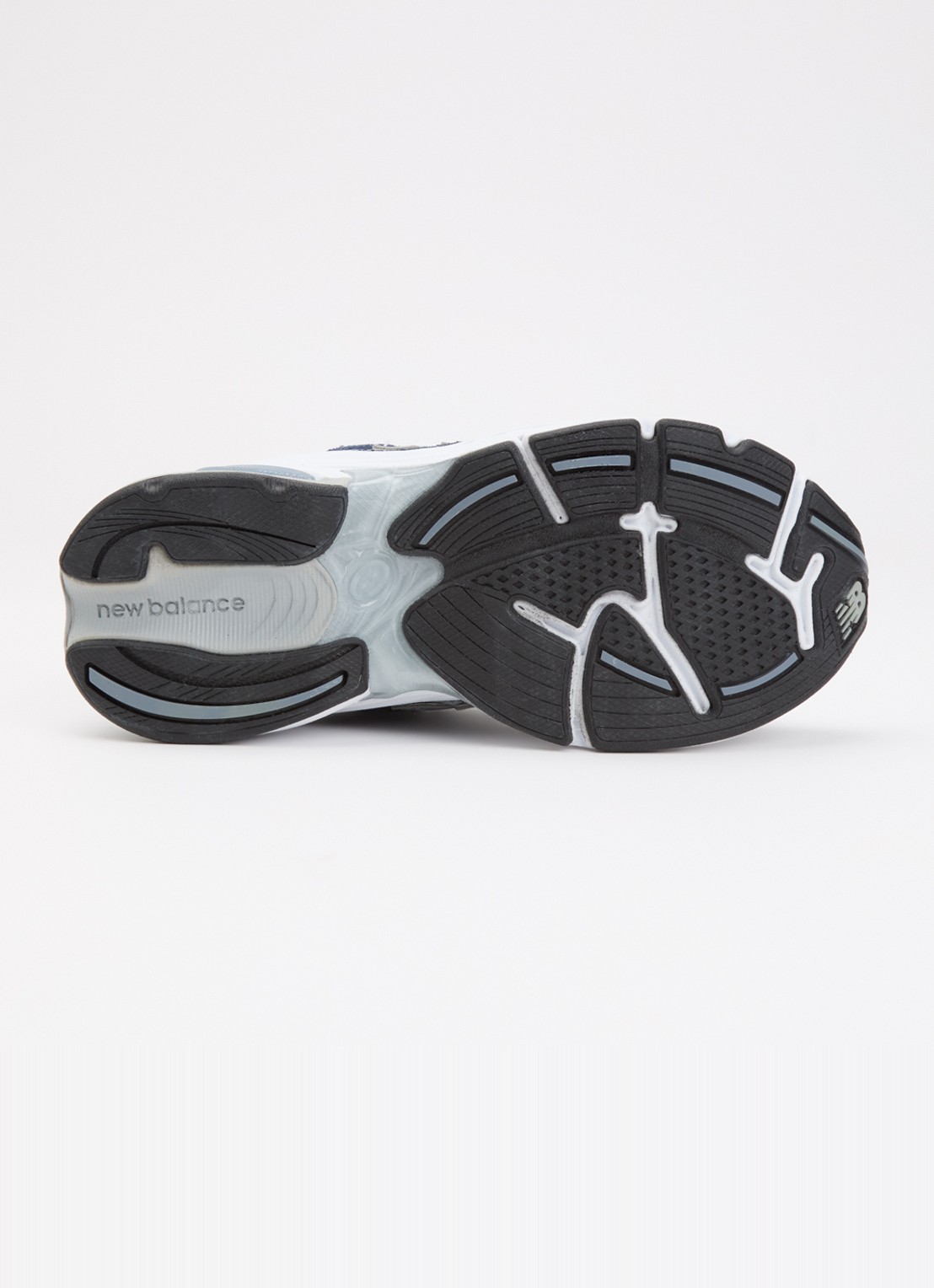 New Balance Abzorb 2010 sneaker van suède met details van mesh - detail 4 donkerblauw