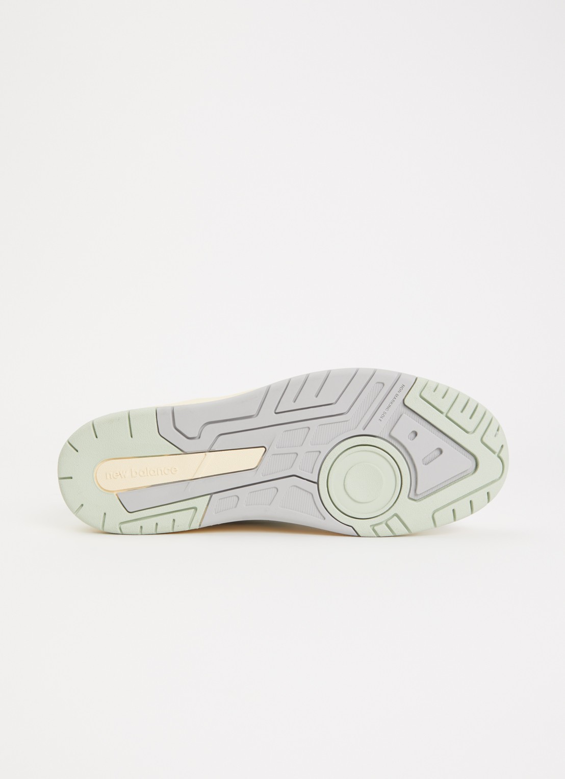 New Balance BB950 sneaker van leer met details van nubuck - detail 3 lindegroen