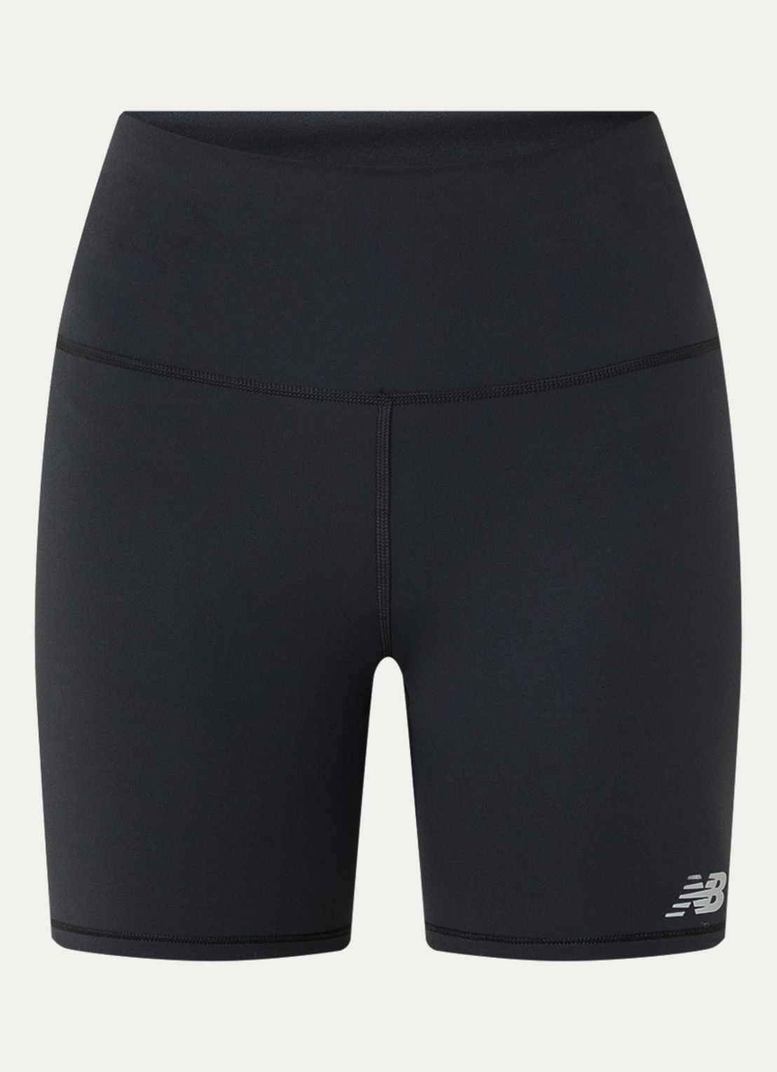 New Balance Harmony high waist skinny fit korte broek - voorkant 3 zwart
