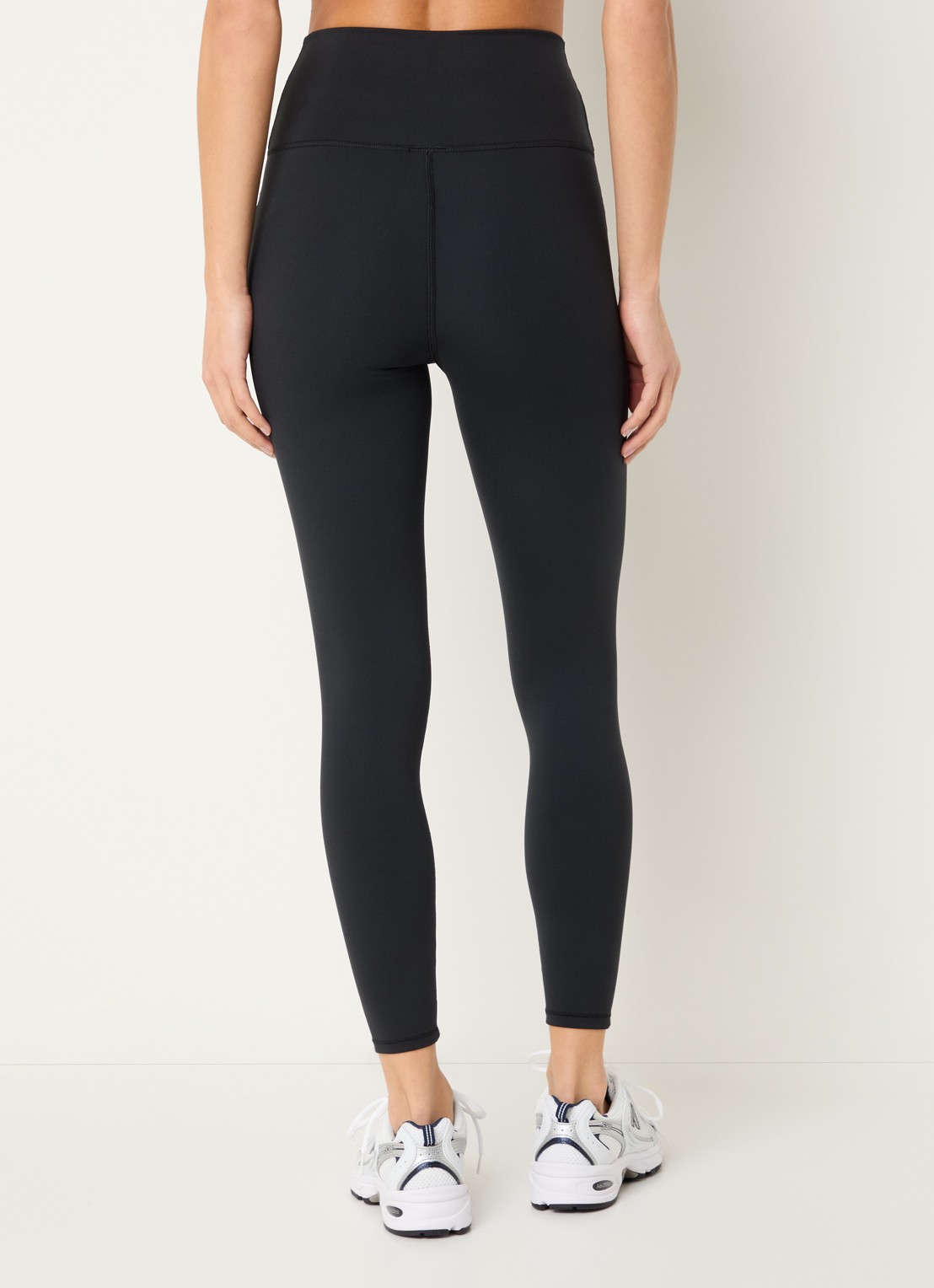 New Balance Harmony high waist trainingslegging met logoprint - achterkant zwart