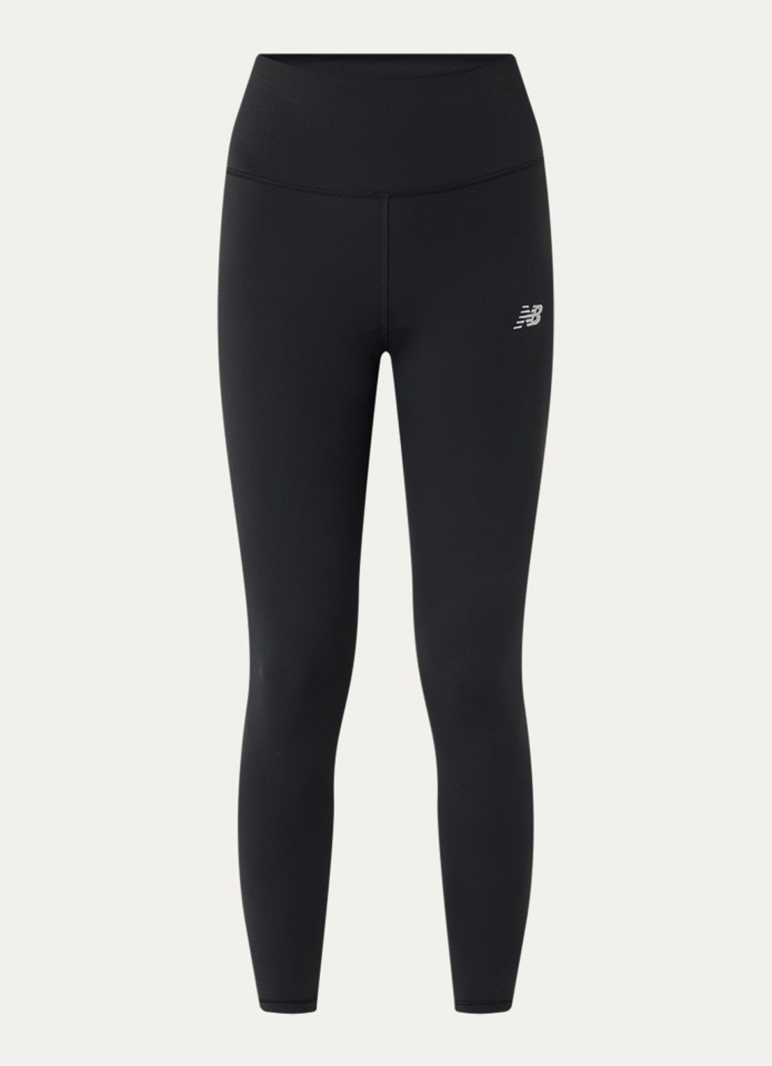 New Balance Harmony high waist trainingslegging met logoprint - voorkant 4 zwart