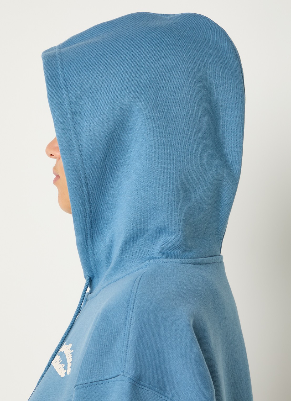 New Balance Heritage cropped sweatvest met logoprint - detail 2 blauwgrijs
