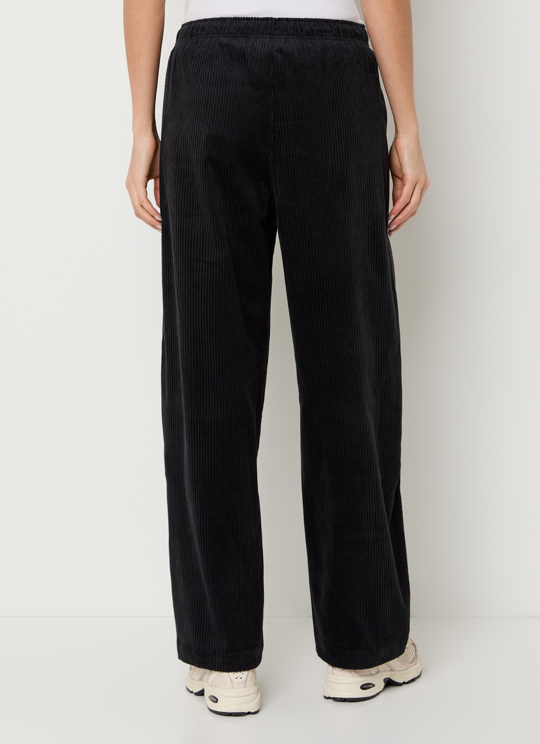 New Balance High waist straight fit broek met steekzakken - achterkant 3 zwart
