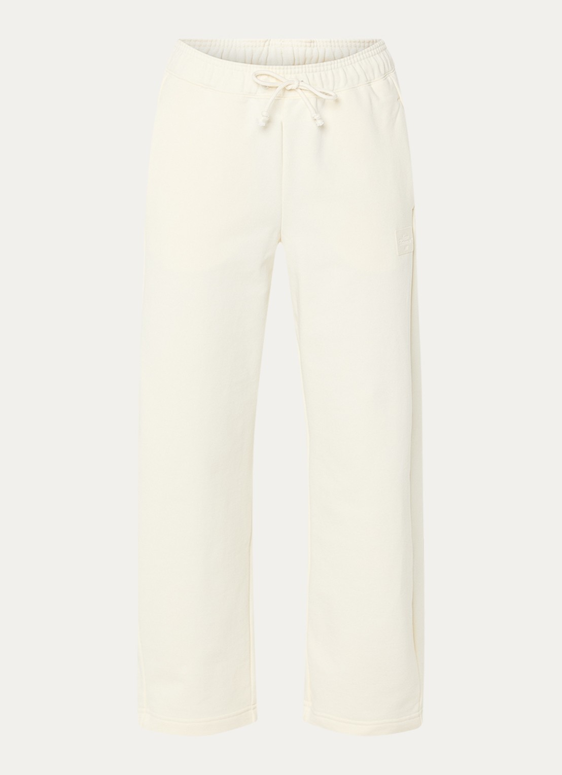 New Balance High waist straight fit joggingbroek met steekzakken - voorkant 2 ivoor