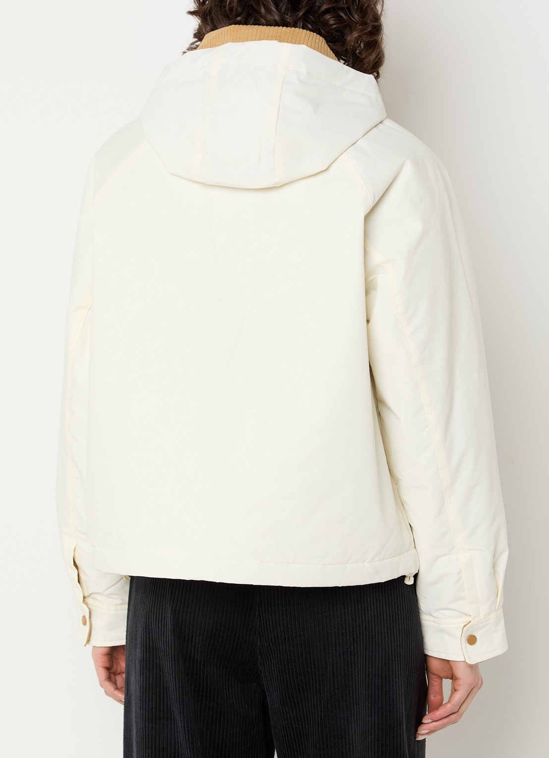 New Balance Jack met details van corduroy en capuchon - achterkant 4 wit