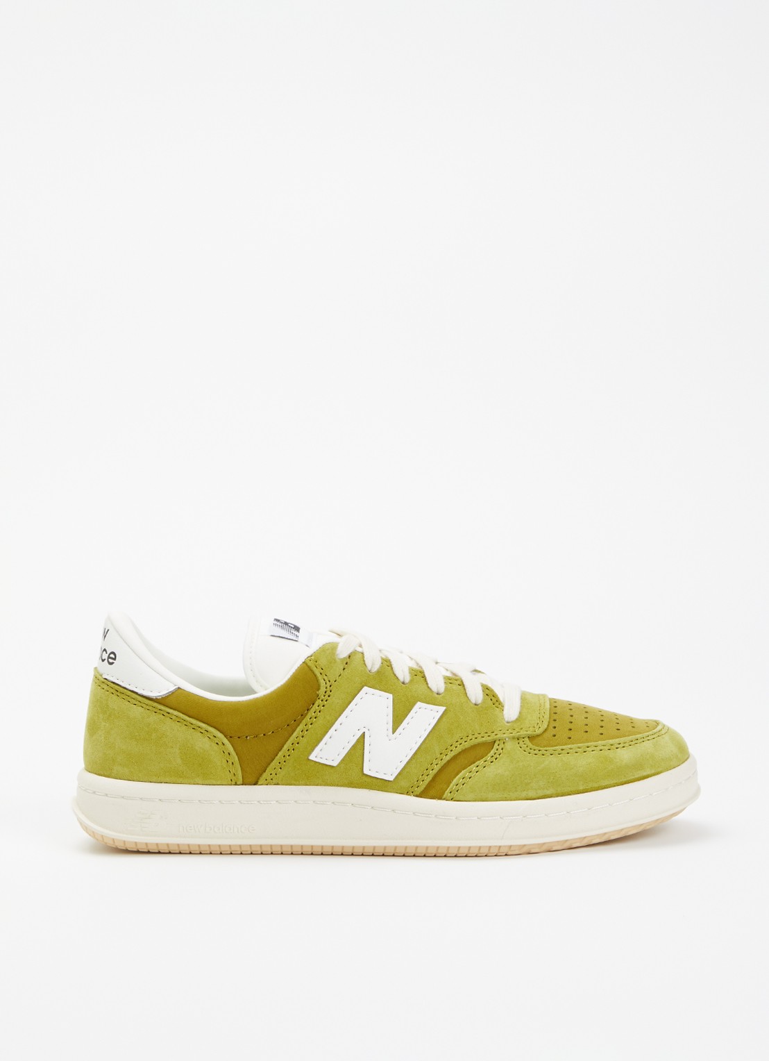 New Balance M5003 sneaker van suède  - voorkant 5 mosgroen