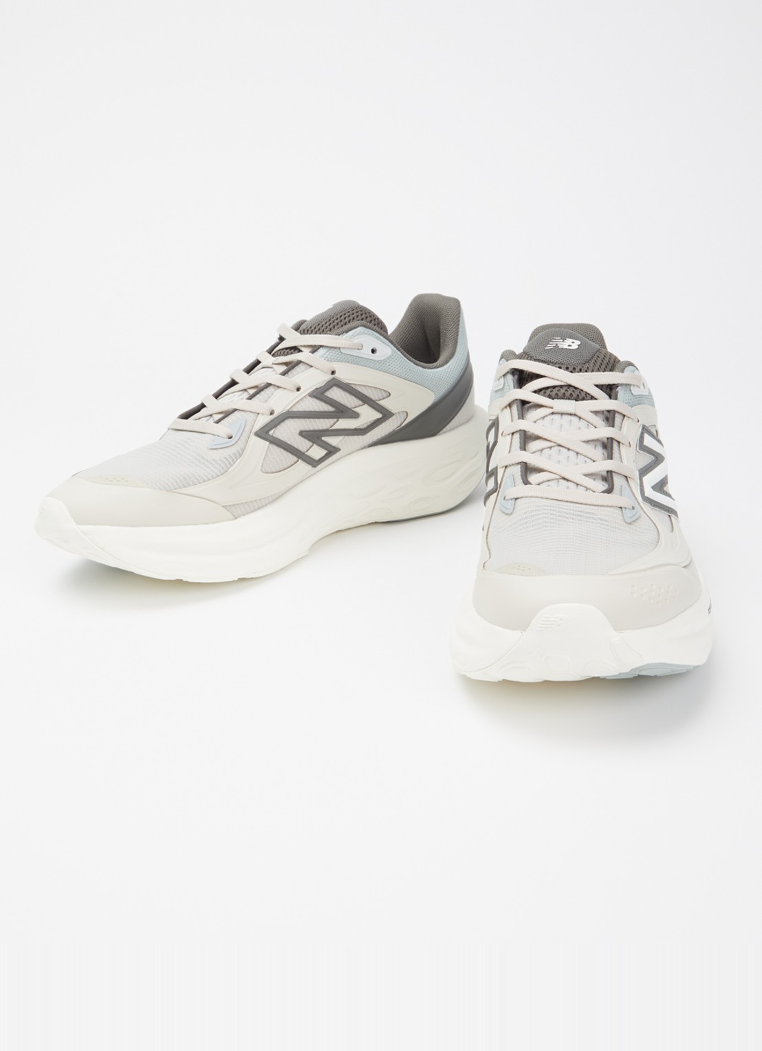 New Balance Sneaker van mesh met logo - detail 2 beige