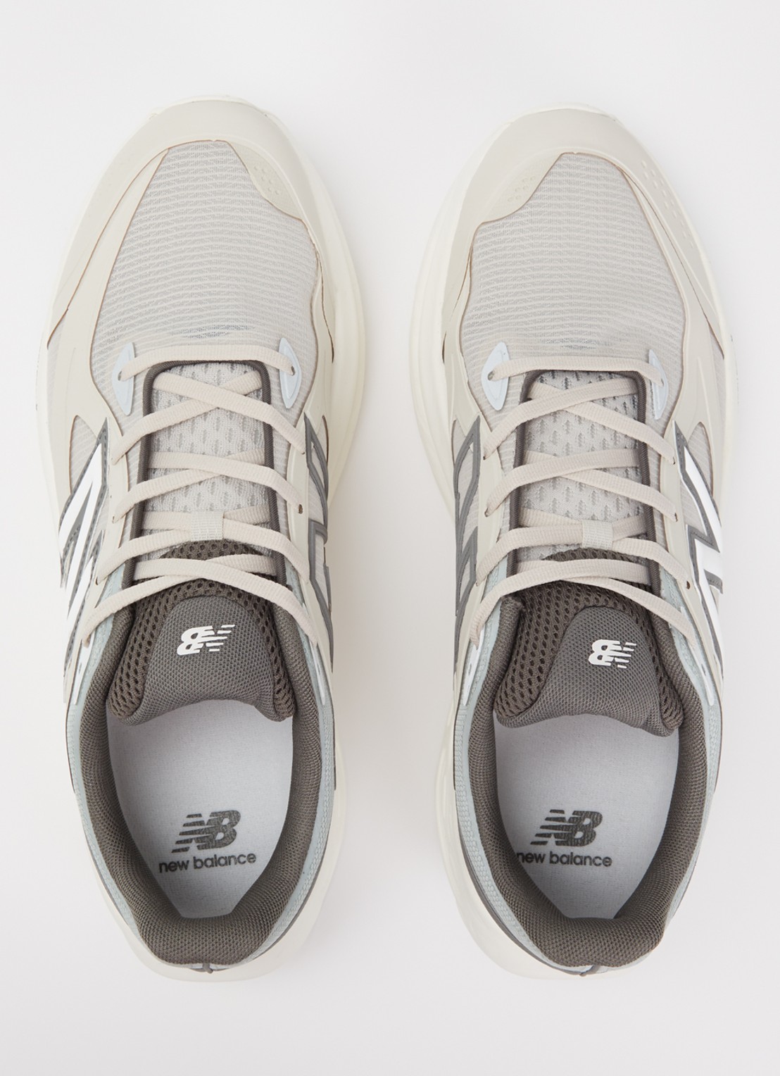 New Balance Sneaker van mesh met logo - detail 3 beige