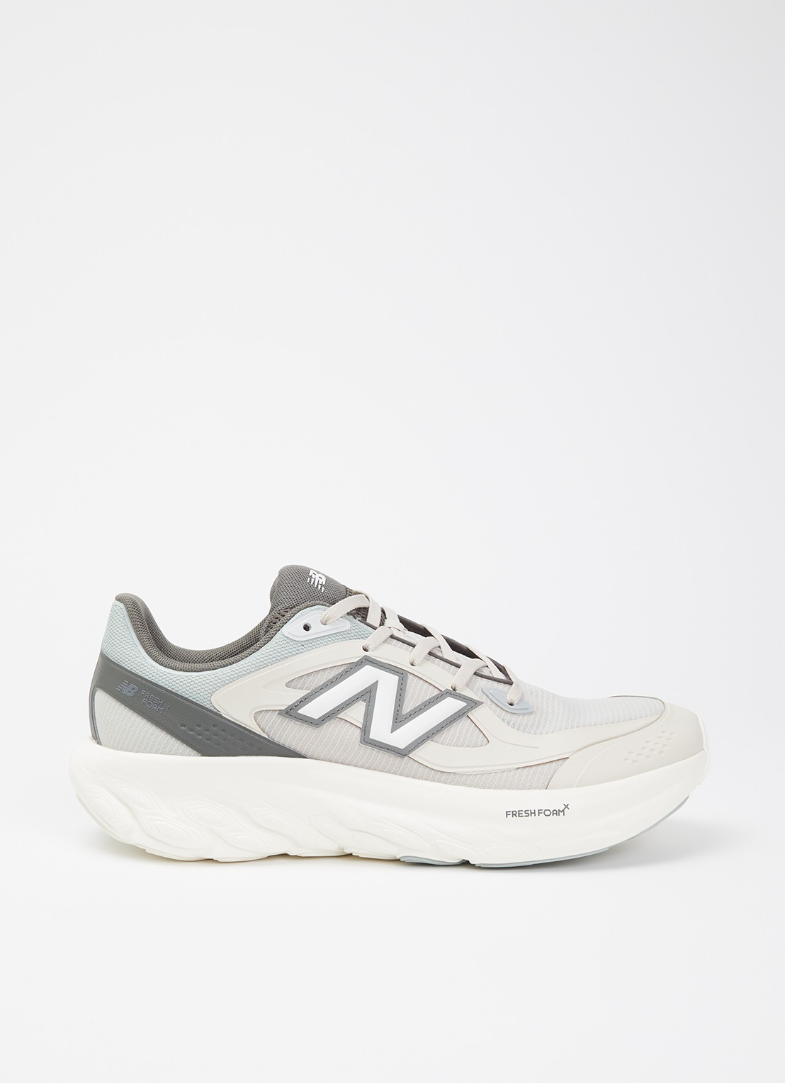 New Balance Sneaker van mesh met logo - voorkant 5 beige
