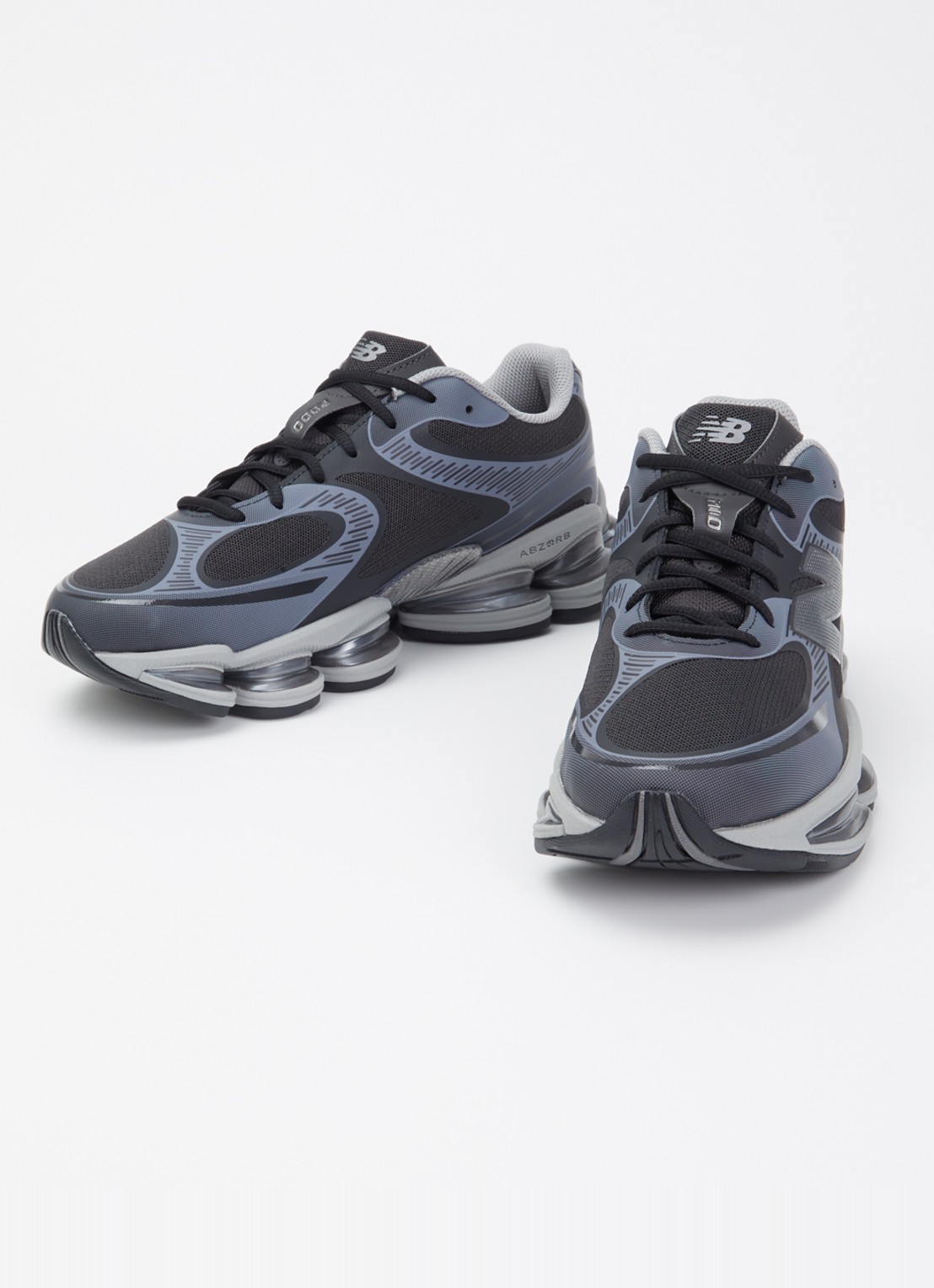 New Balance Sneaker van mesh met logo - detail 4 zwart
