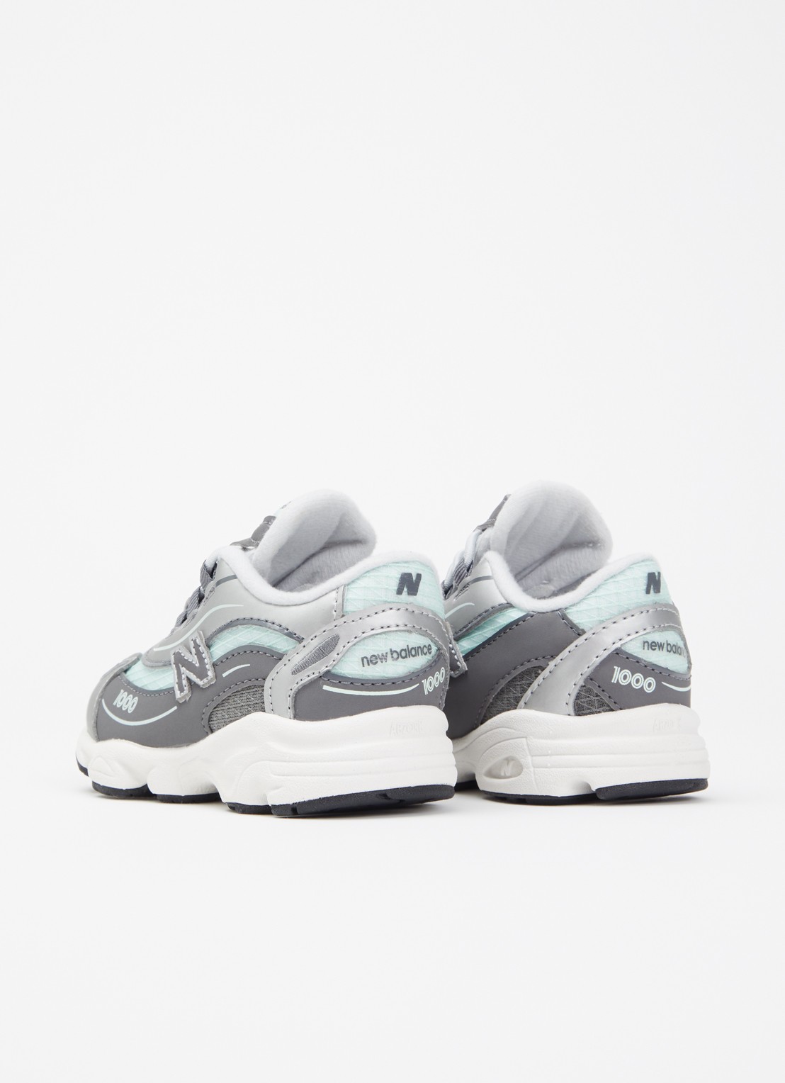 New Balance Sneaker van mesh met logo - achterkant 2 grijs
