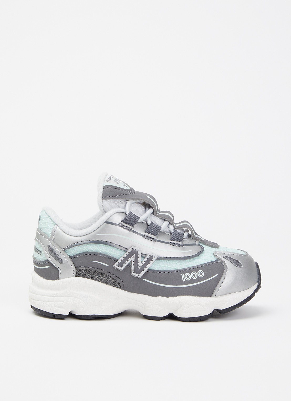 New Balance Sneaker van mesh met logo - voorkant 3 grijs