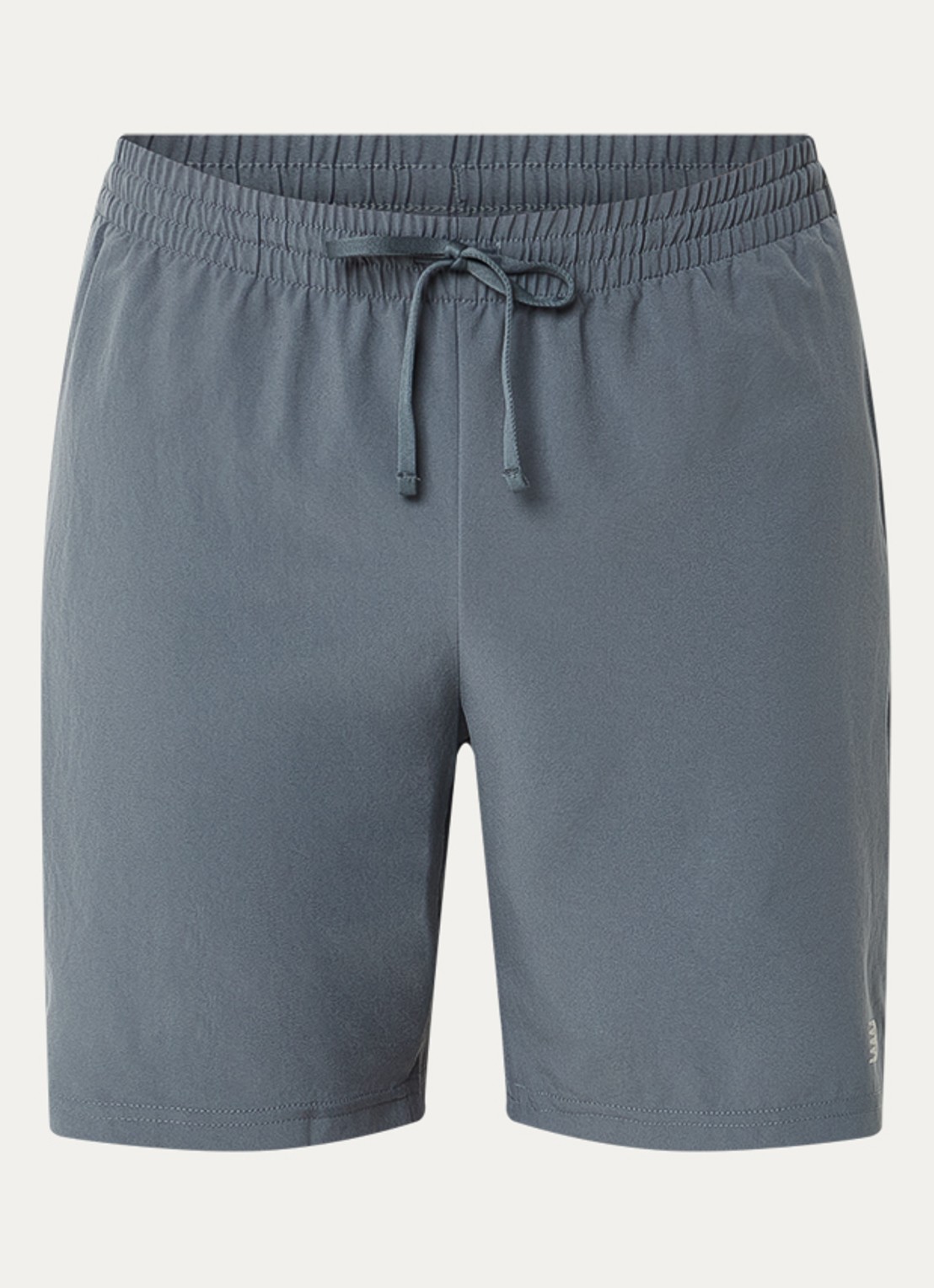 New Balance Straight fit korte trainingsbroek met steekzakken - voorkant 3 grijs